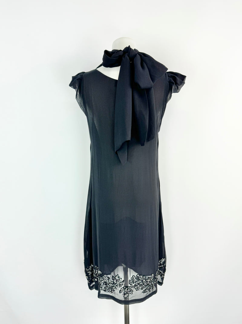 Twin Set by Simone Barbieri Black Sequined Dress - AU8/10