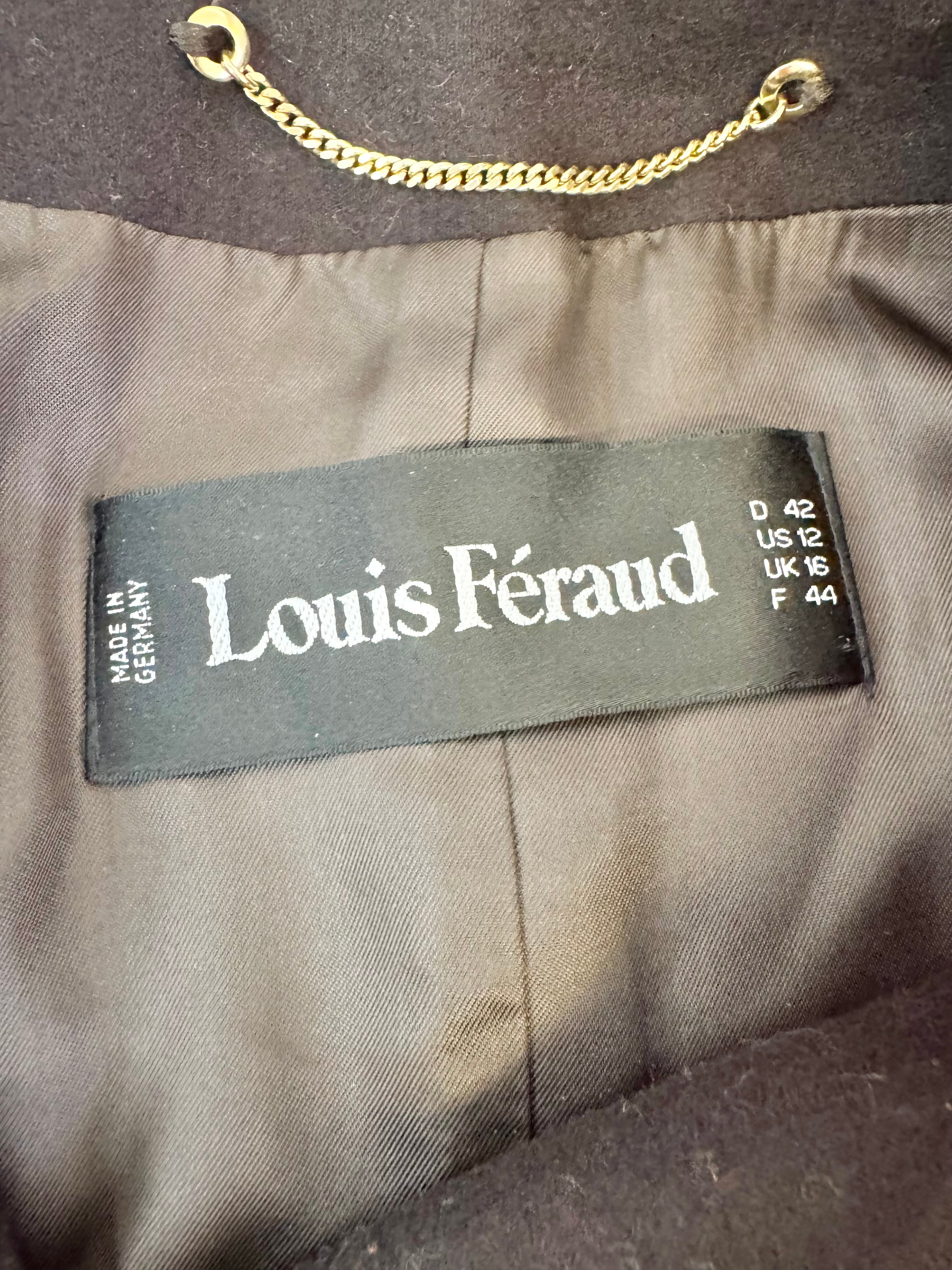 Louis Feraud Crimson Cashmere, Angora & Wool Blazer - AU12