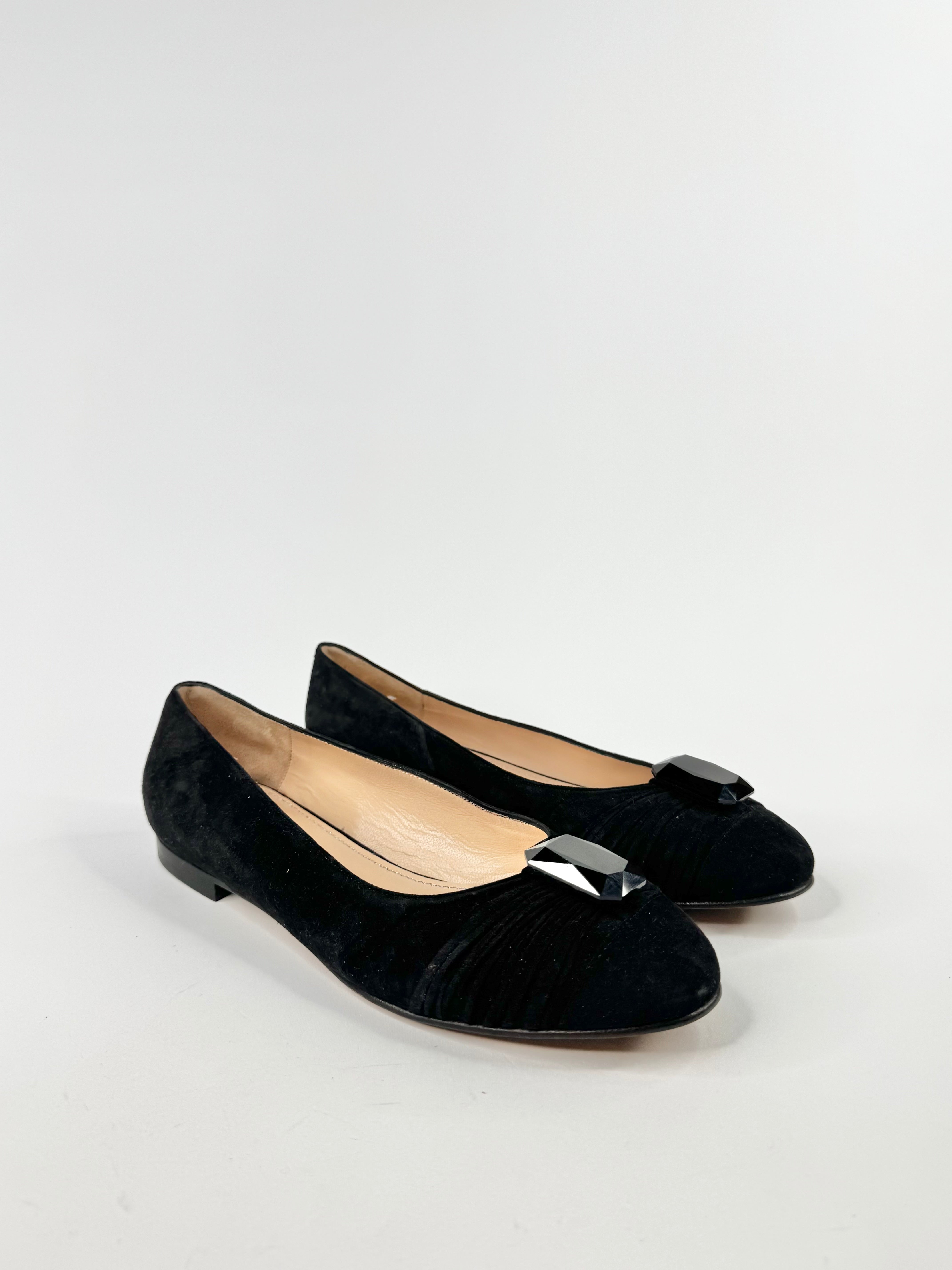 Nando Muzi Black Suede Flats NWT - EU39.5