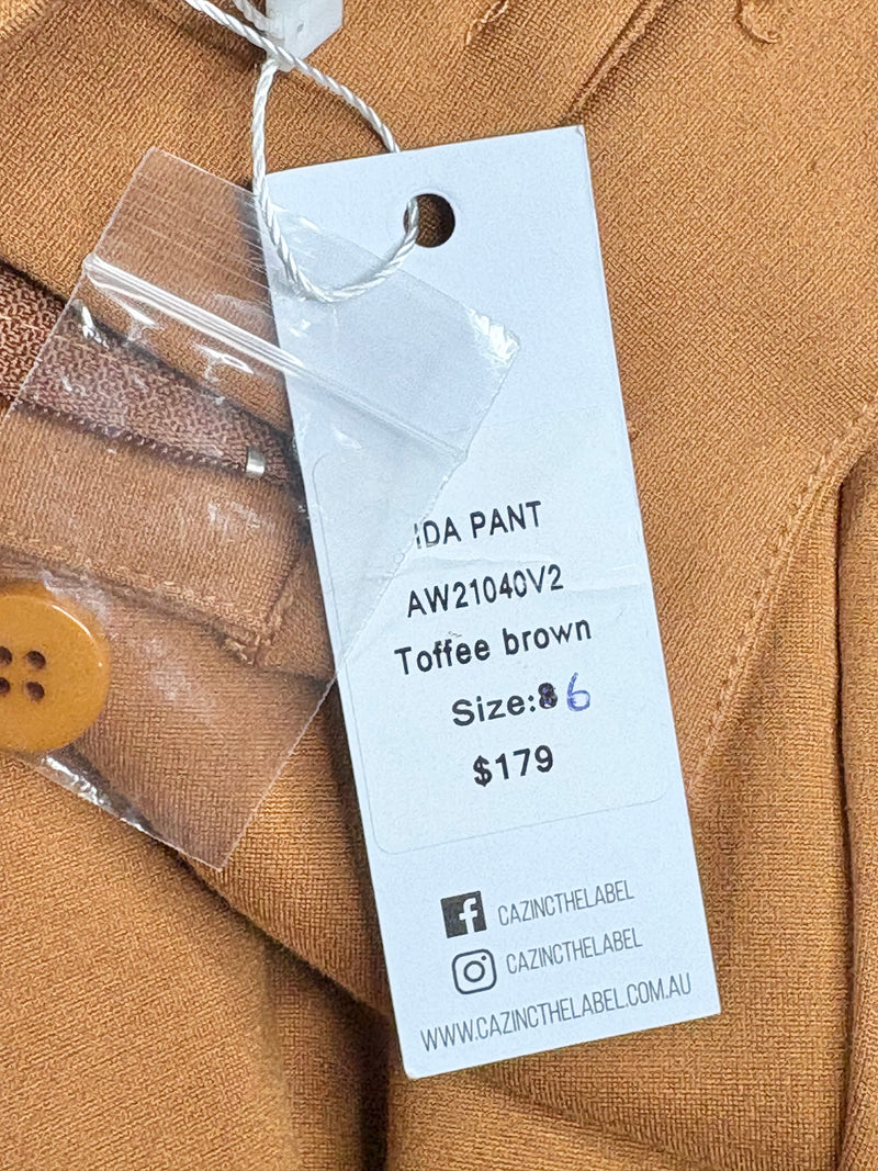 Cazinc the Label Toffee Brown Chester Blazer & Ida Pant Set - AU6/8