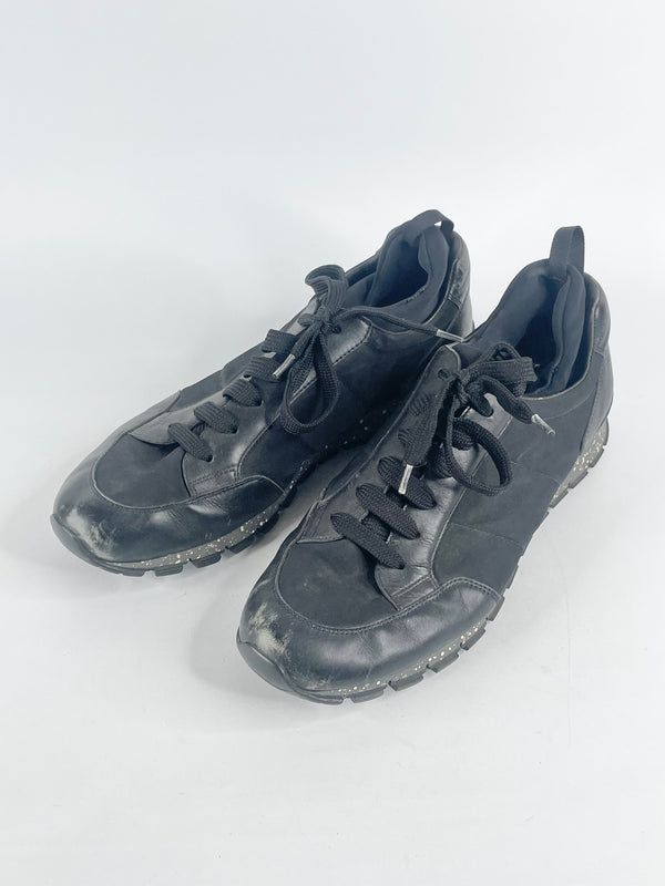 Prada Sport Black Neoprene & Leather Sneakers - US10