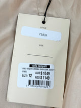 Carla Zampatti Gold Sequin 'Verona' Shoulder Jacket - AU12