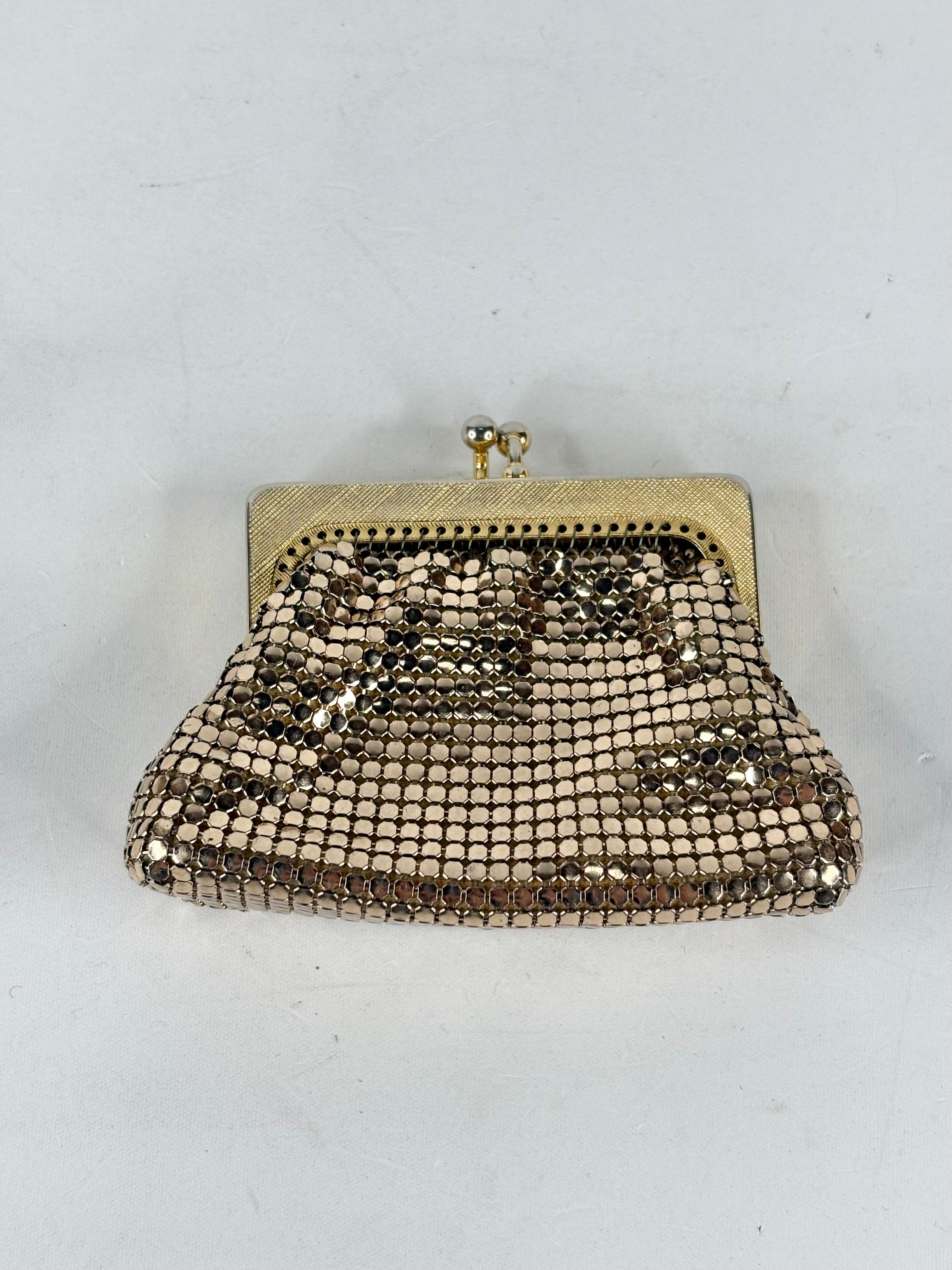 Vintage Glomesh Gold Mini Coin Pouch