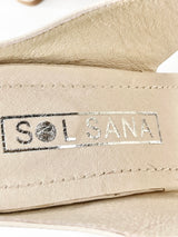 Sol Sana Beige 'Marisol' Leather Heels - EU41