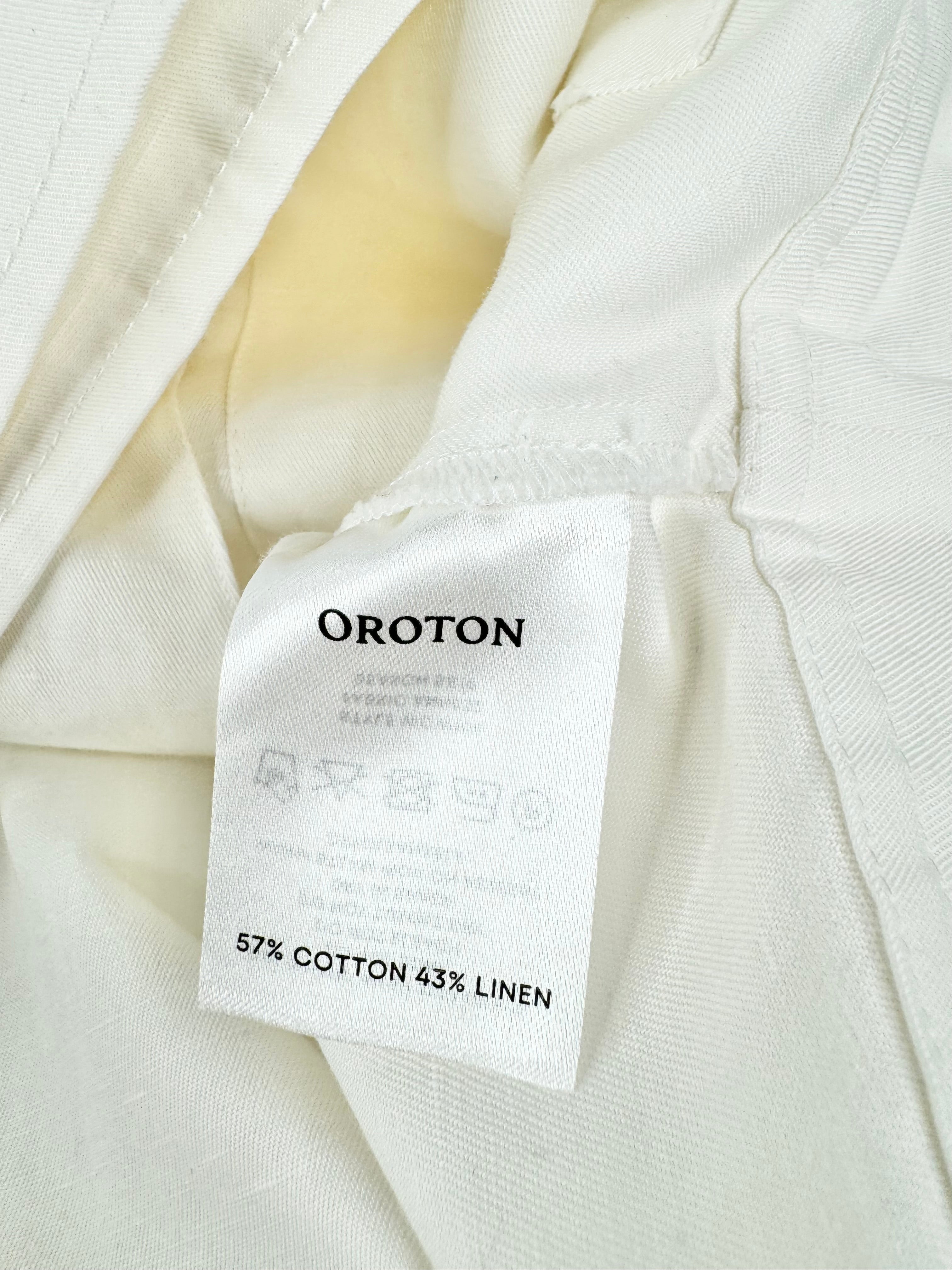 Oroton White Cropped Jacket - AU10