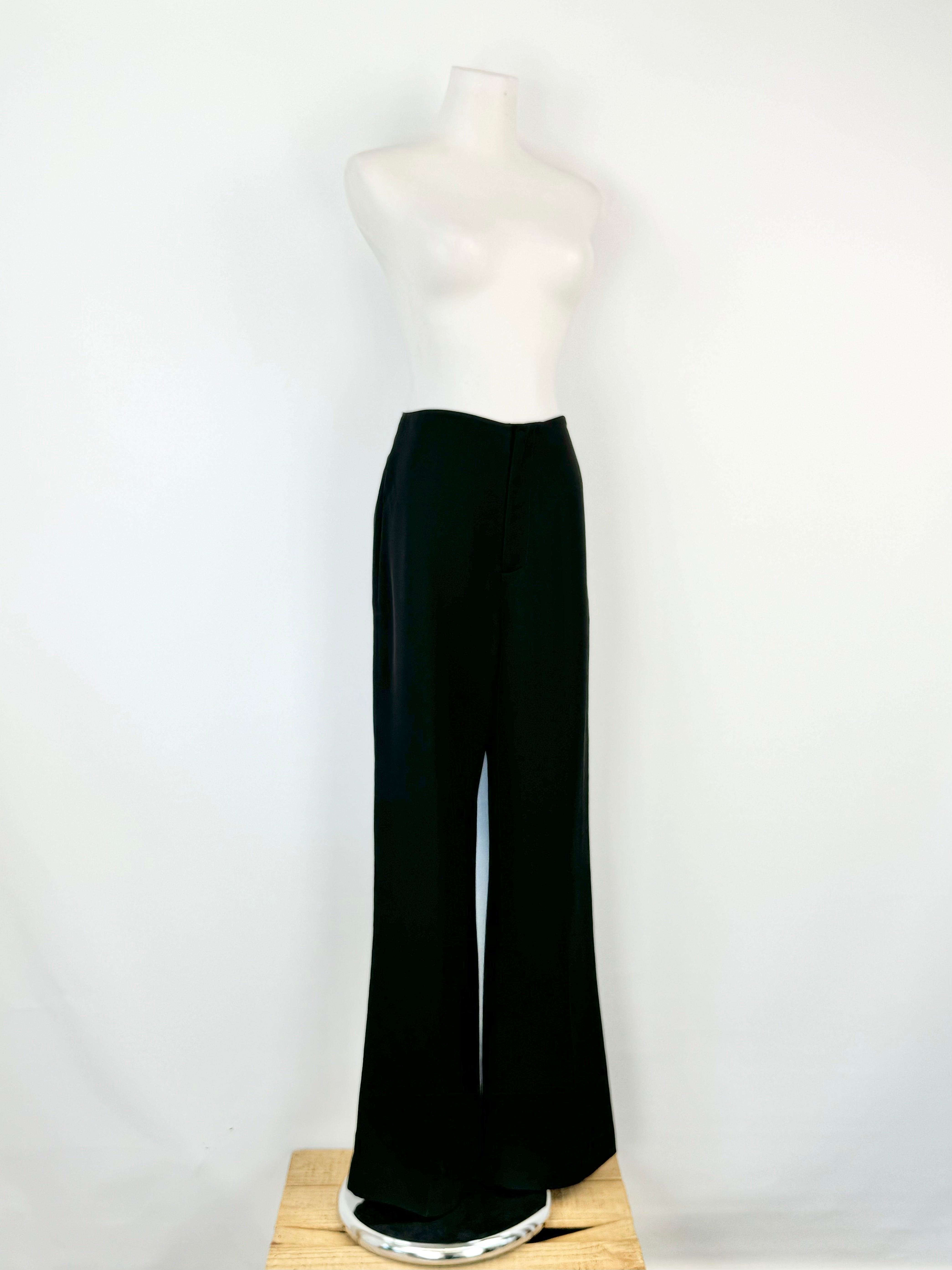 Willow Black Wide Leg Slacks - AU6