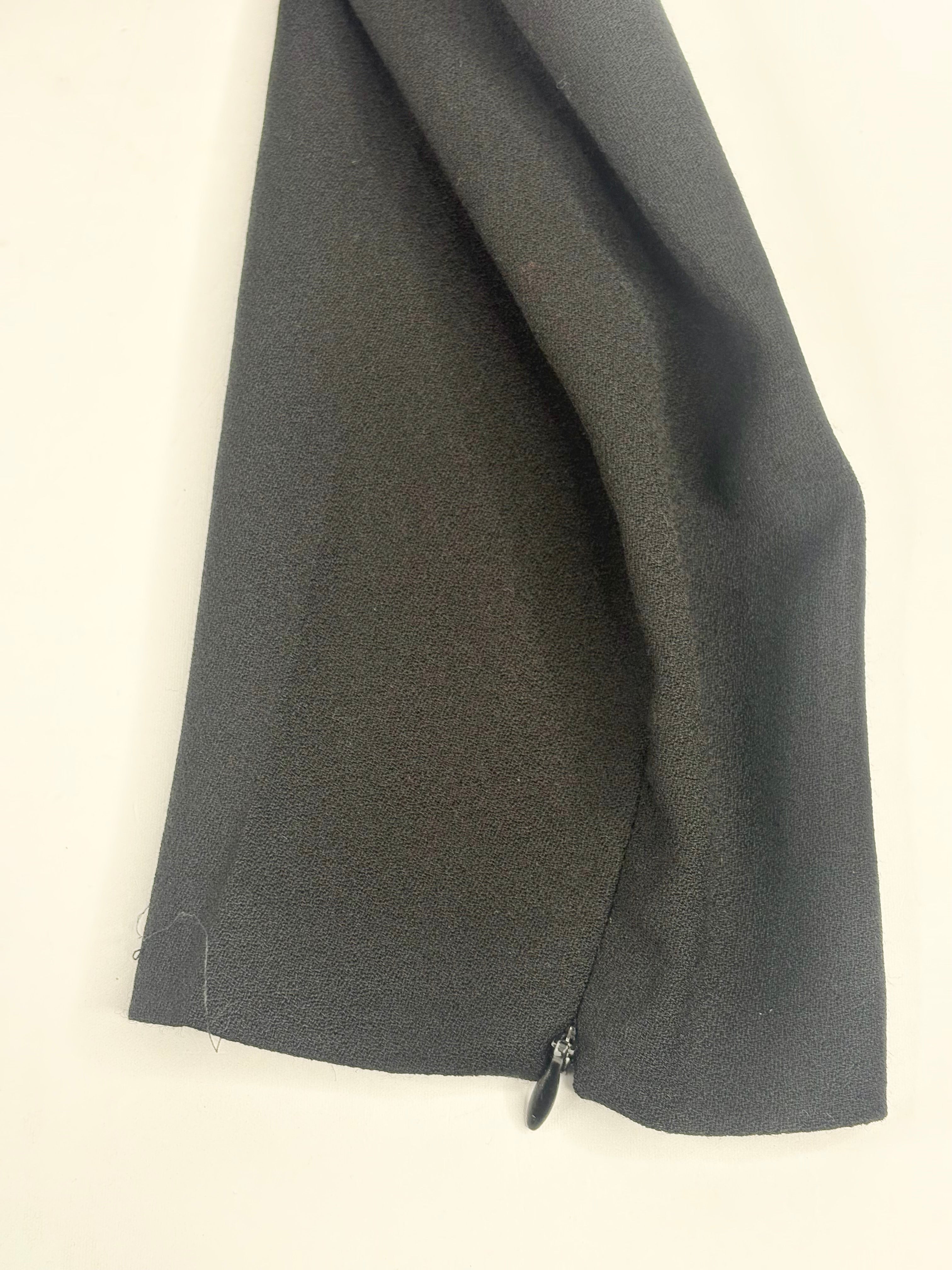 Nicholas Black Wool Zip-Leg Trousers - AU10