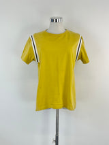 Kloke Mustard Yellow Contrast-Shoulder T-Shirt - AU8