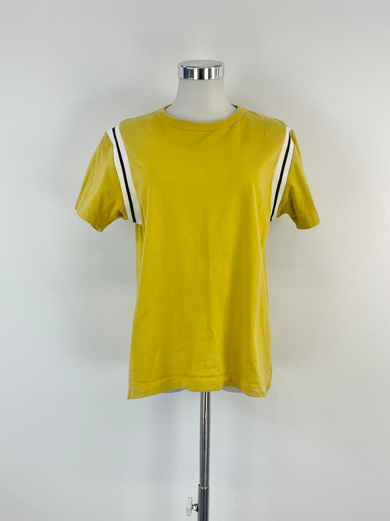 Kloke Mustard Yellow Contrast-Shoulder T-Shirt - AU8