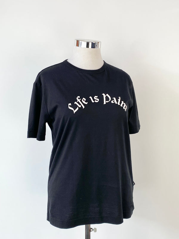Palm Angels Black Fitted 'Life is Palm' T-Shirt NWT - XL