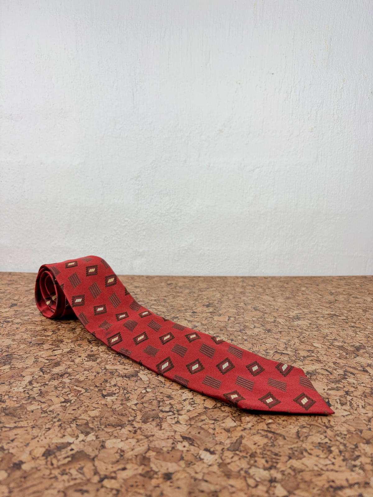 Zegna Diamond Patterned Silk Tie