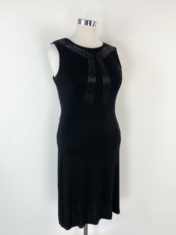 Alain Murati Black Stretchy Midi Dress - AU12