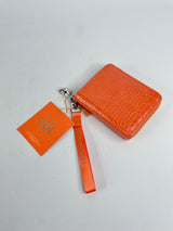 Poppy Lissiman Mandarin Textured Leather Croc Wallet