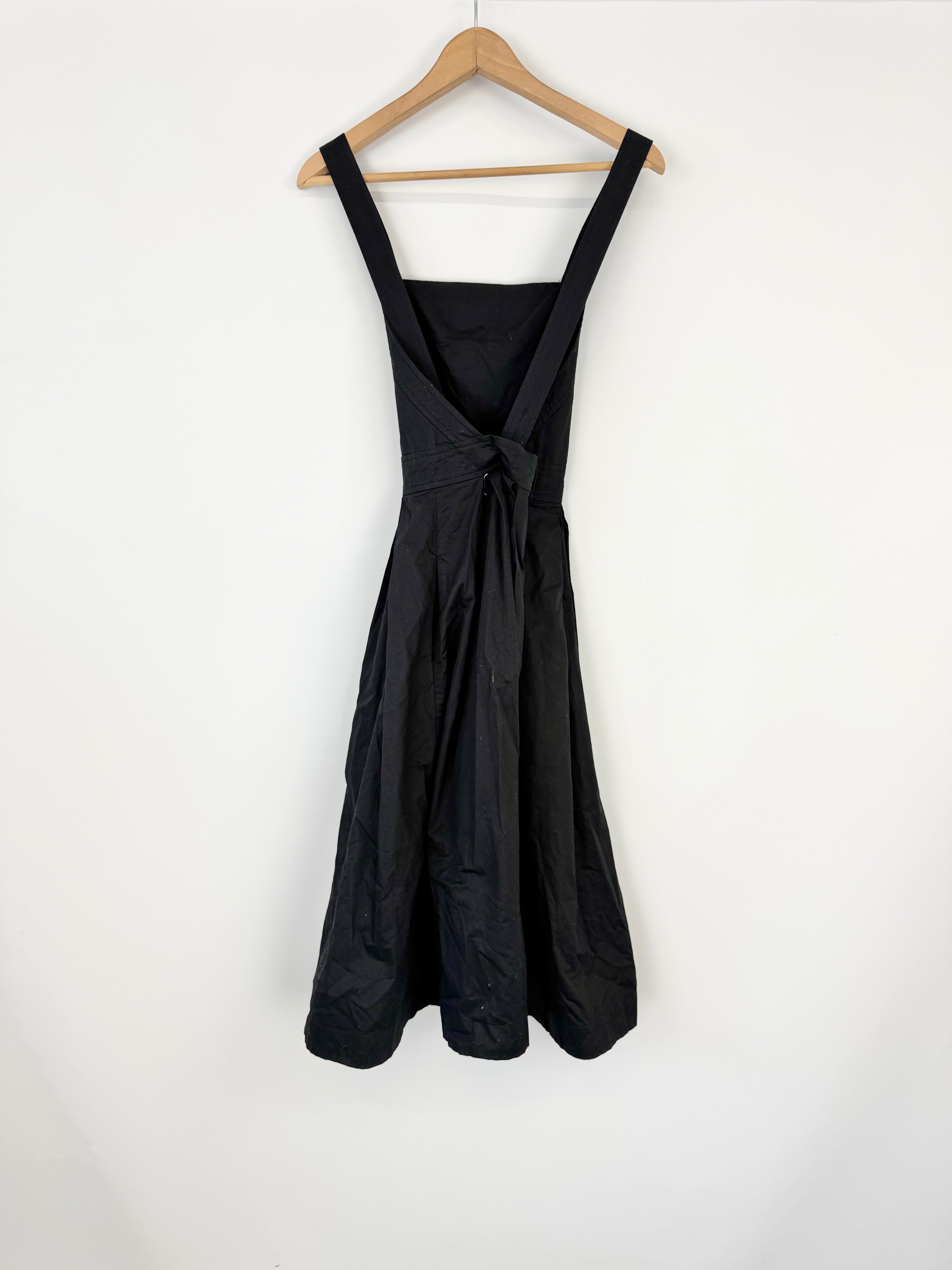 Gorman Black Cotton Pinafore - AU10