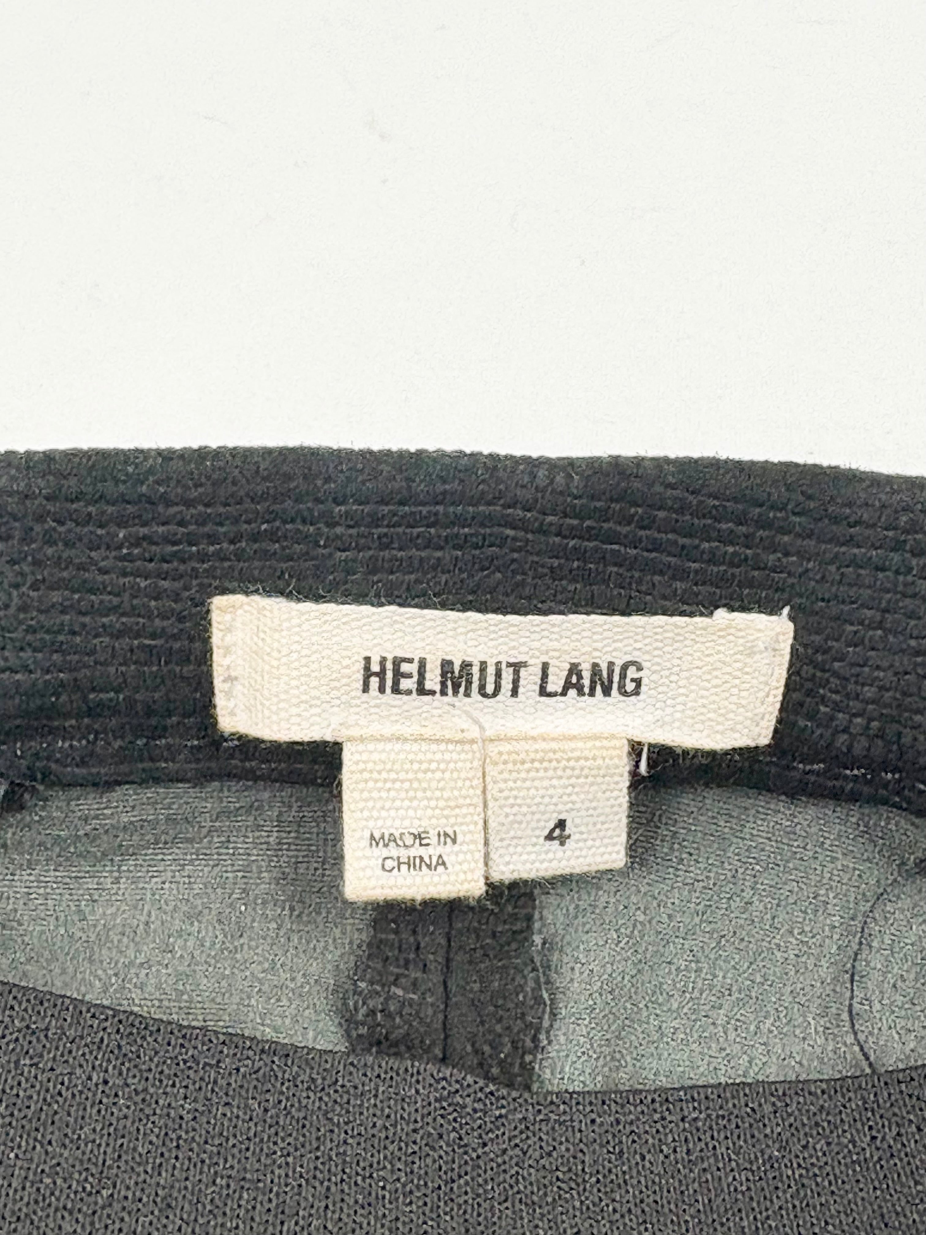 Helmut Lang Lamb Skin Stretch Black Pants - AU6/8