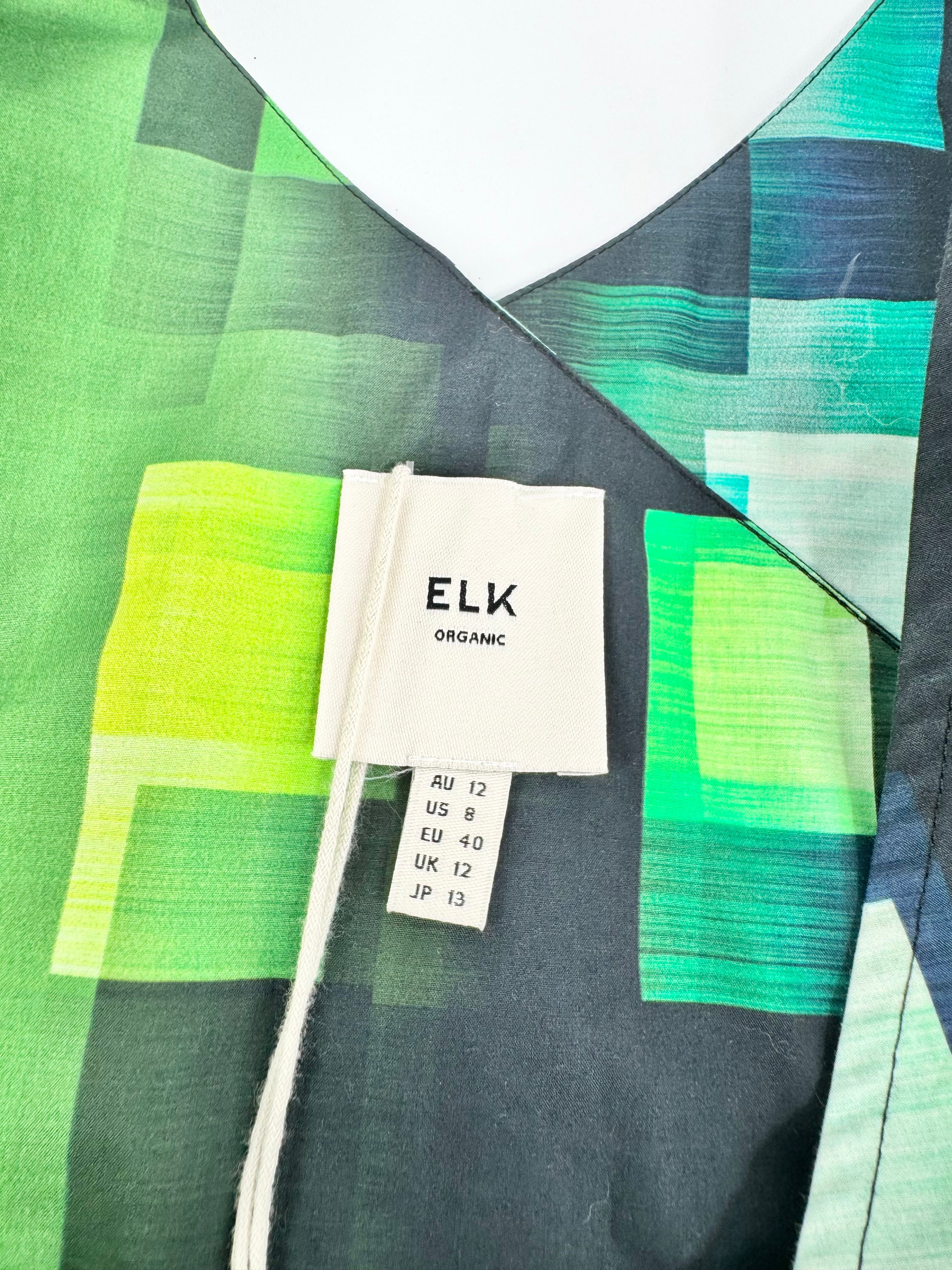 Elk Green 'Indi' Tank Top NWT - AU12