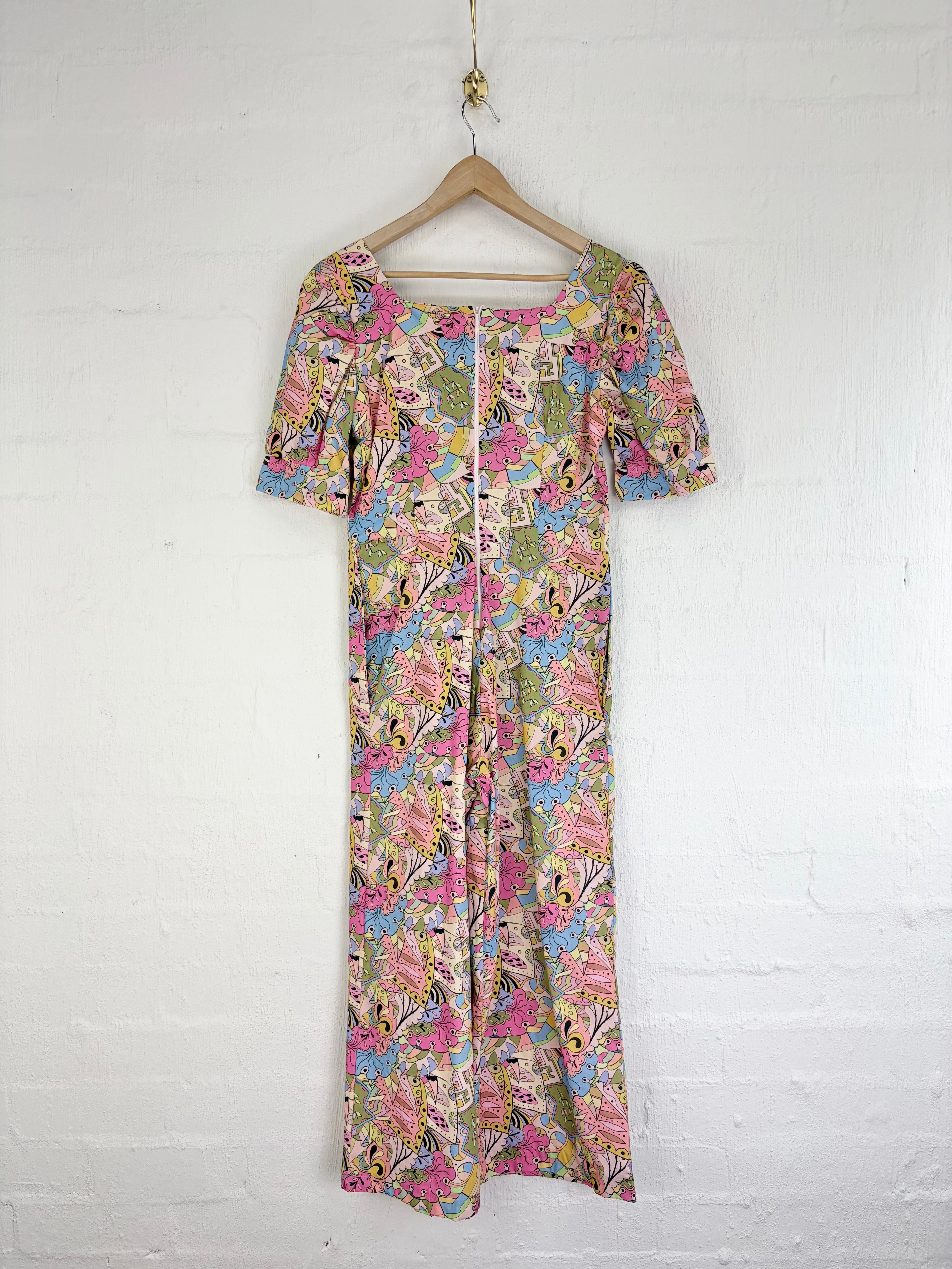 Hand Made Pucci-esque Patterned Pastel Jumpsuit - AU10