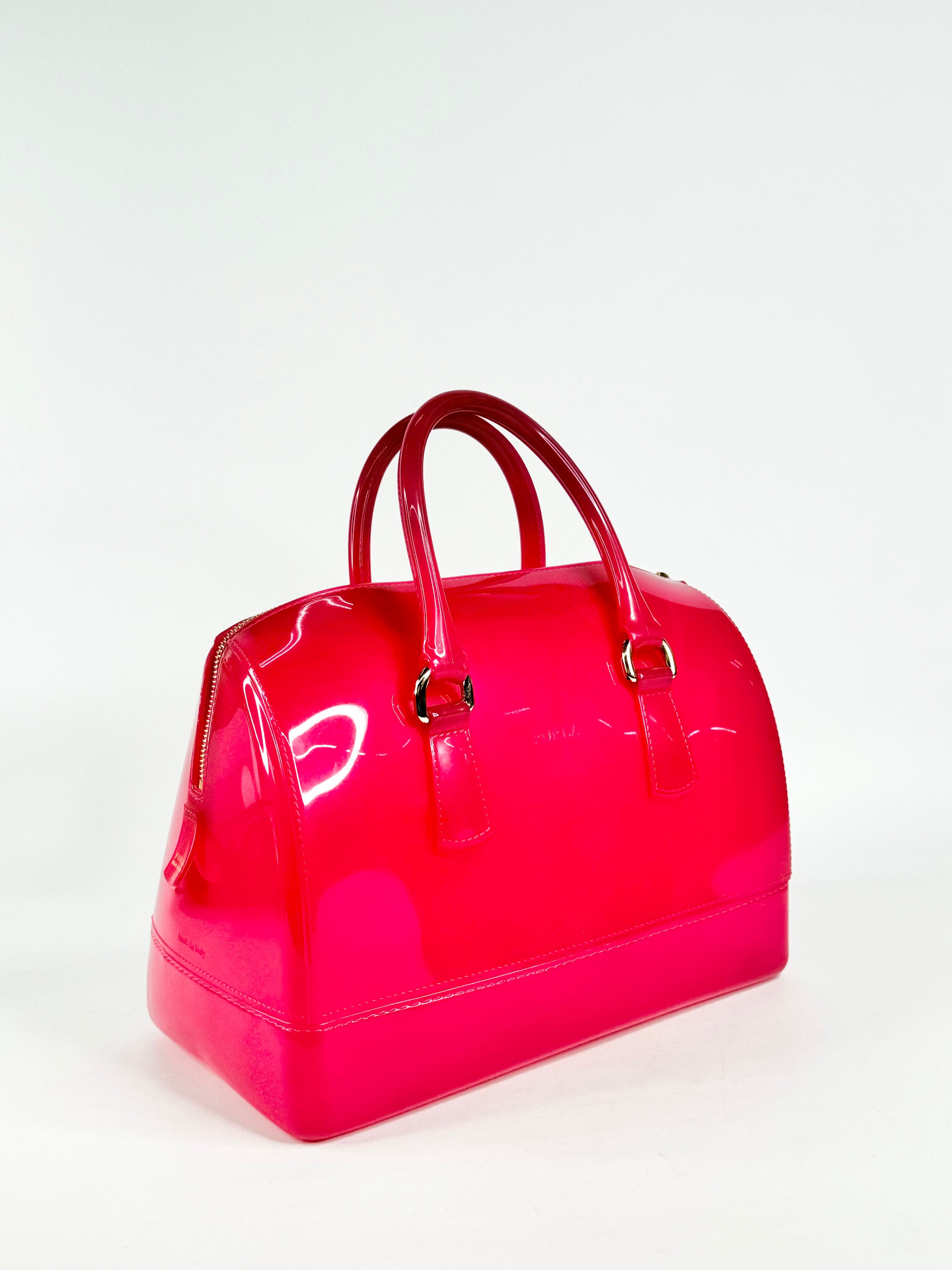 Furla Raspberry Candy Tote Bag