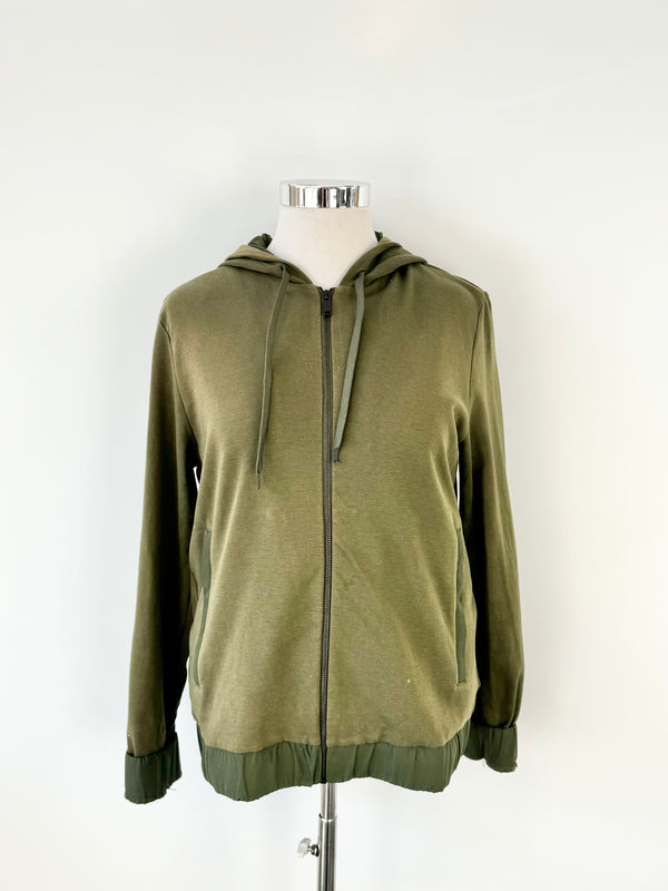 Cos Crocodile Green Cotton Hoodie - AU10