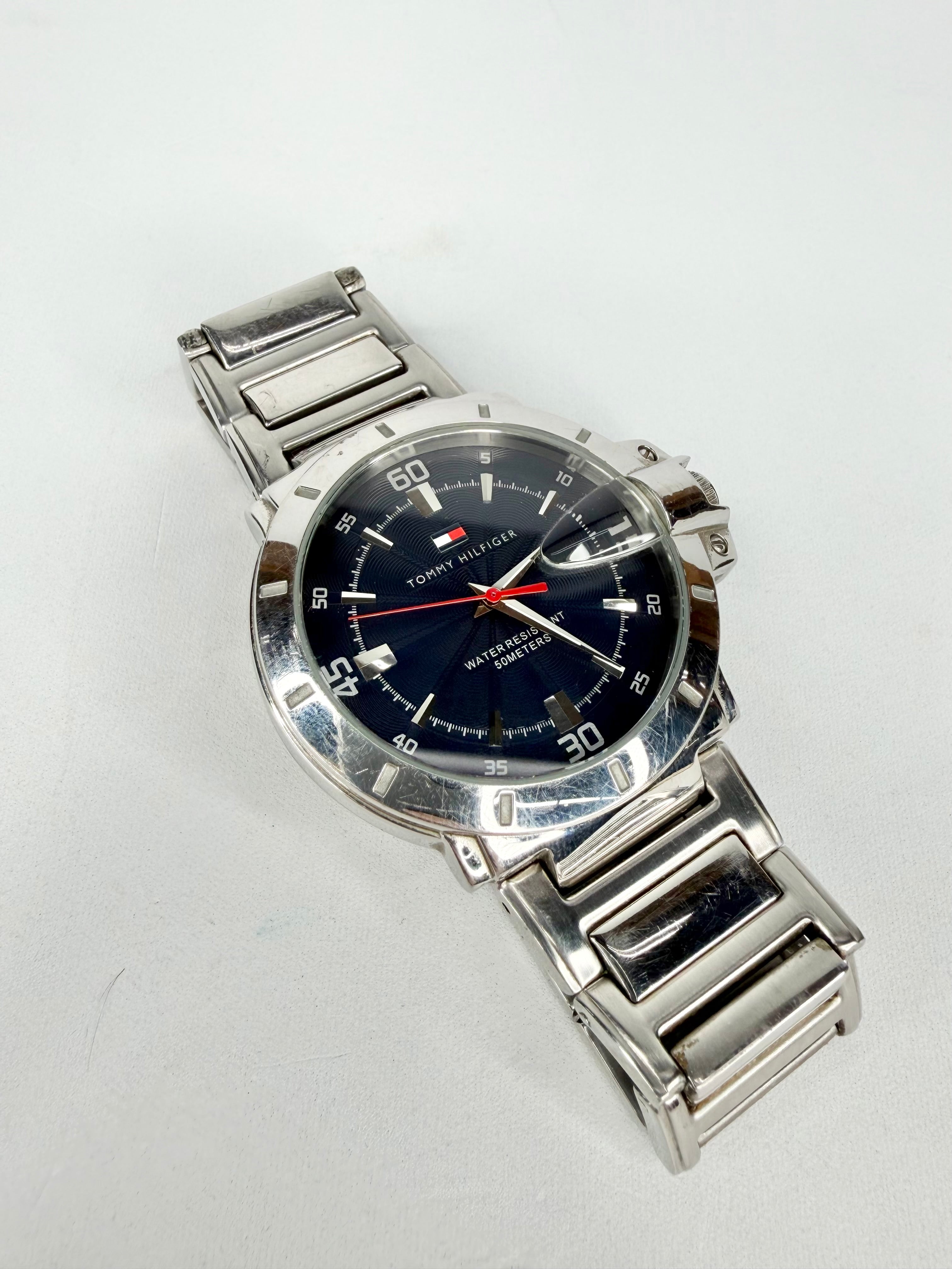 Tommy Hilfiger Navy Dial Stainless Steel Quartz Watch