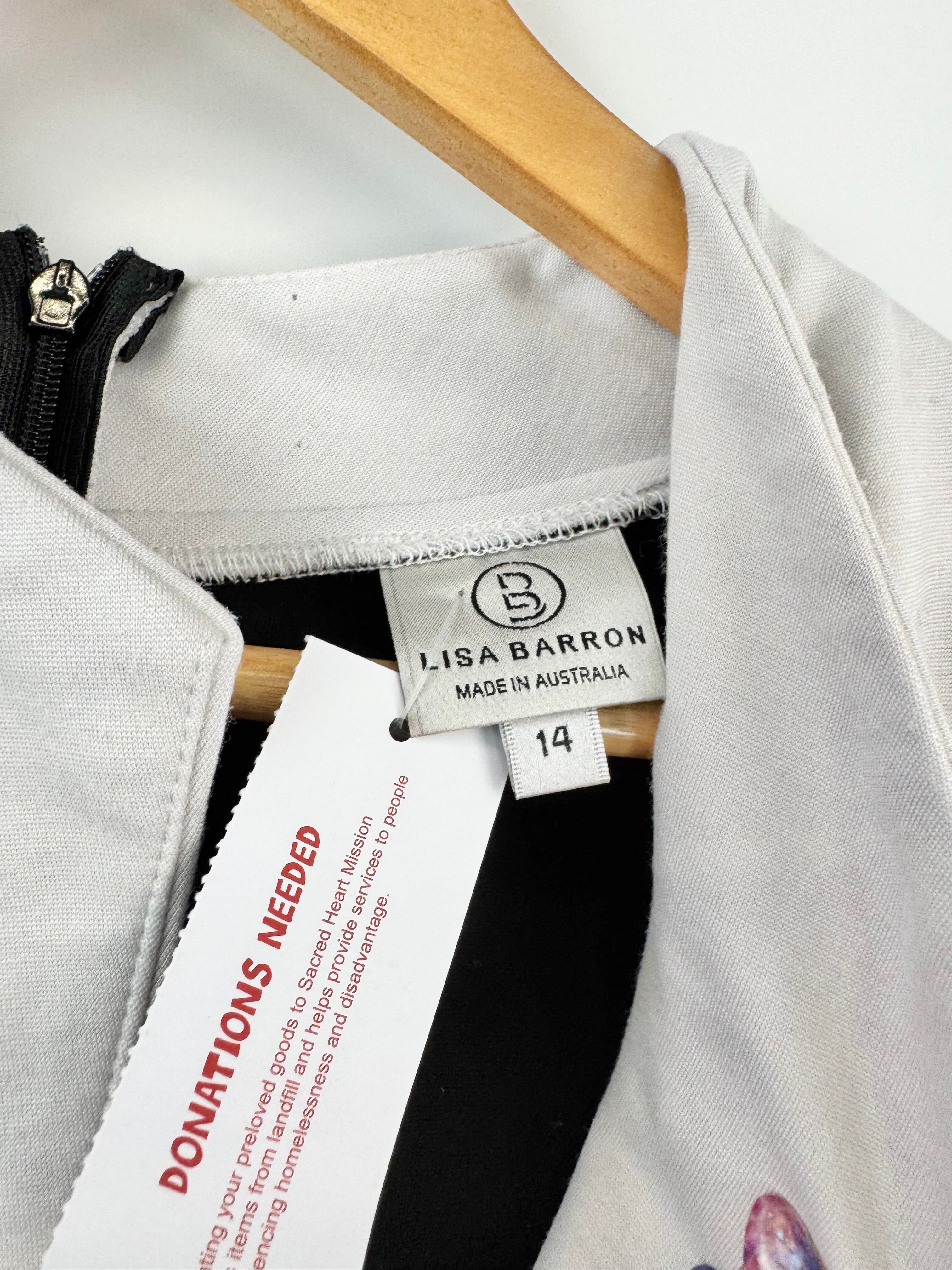 Lisa Barron Black & White Dress - AU14