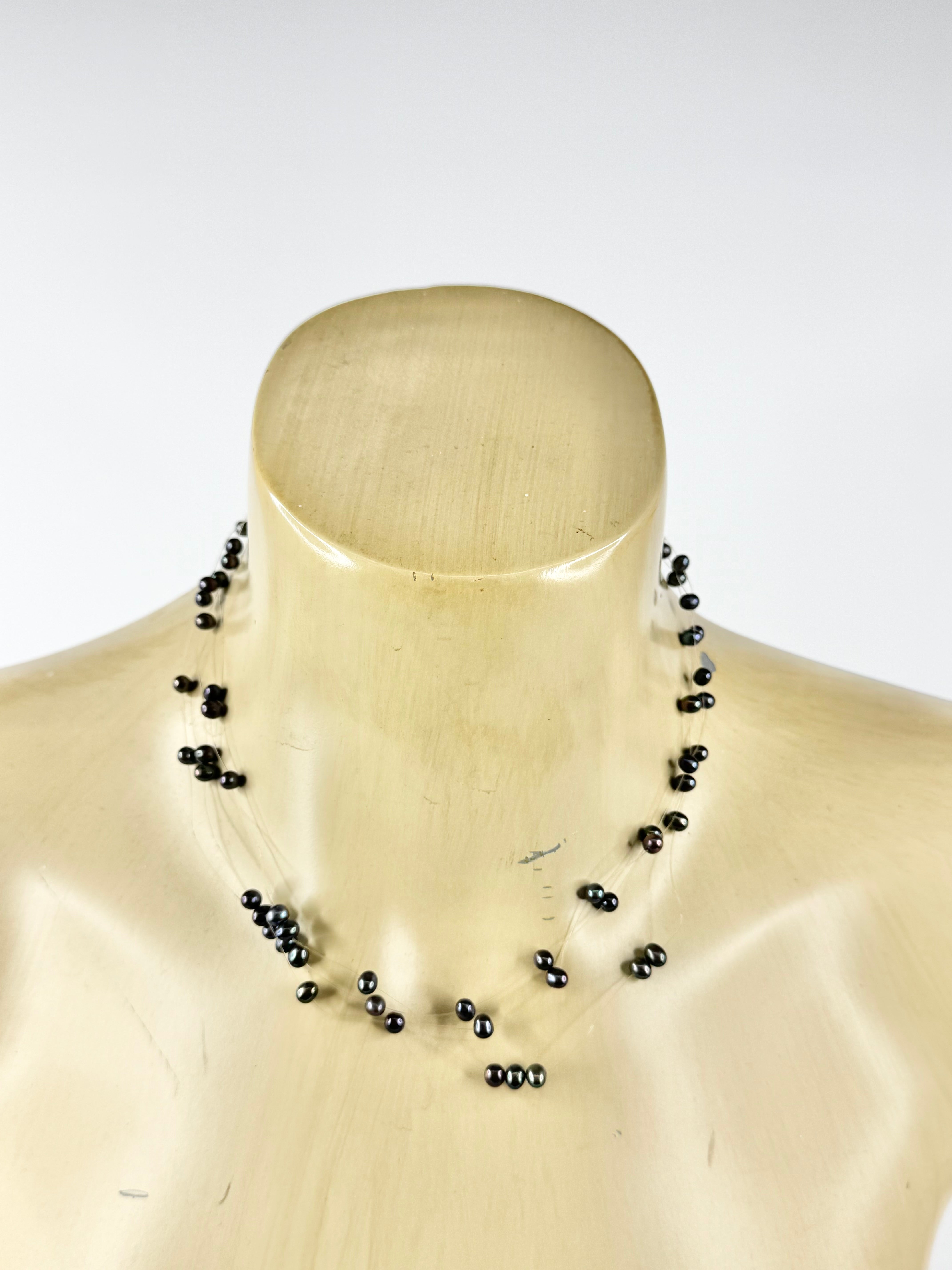 Dyed Purple Pearl Necklace with 14ct Clasp