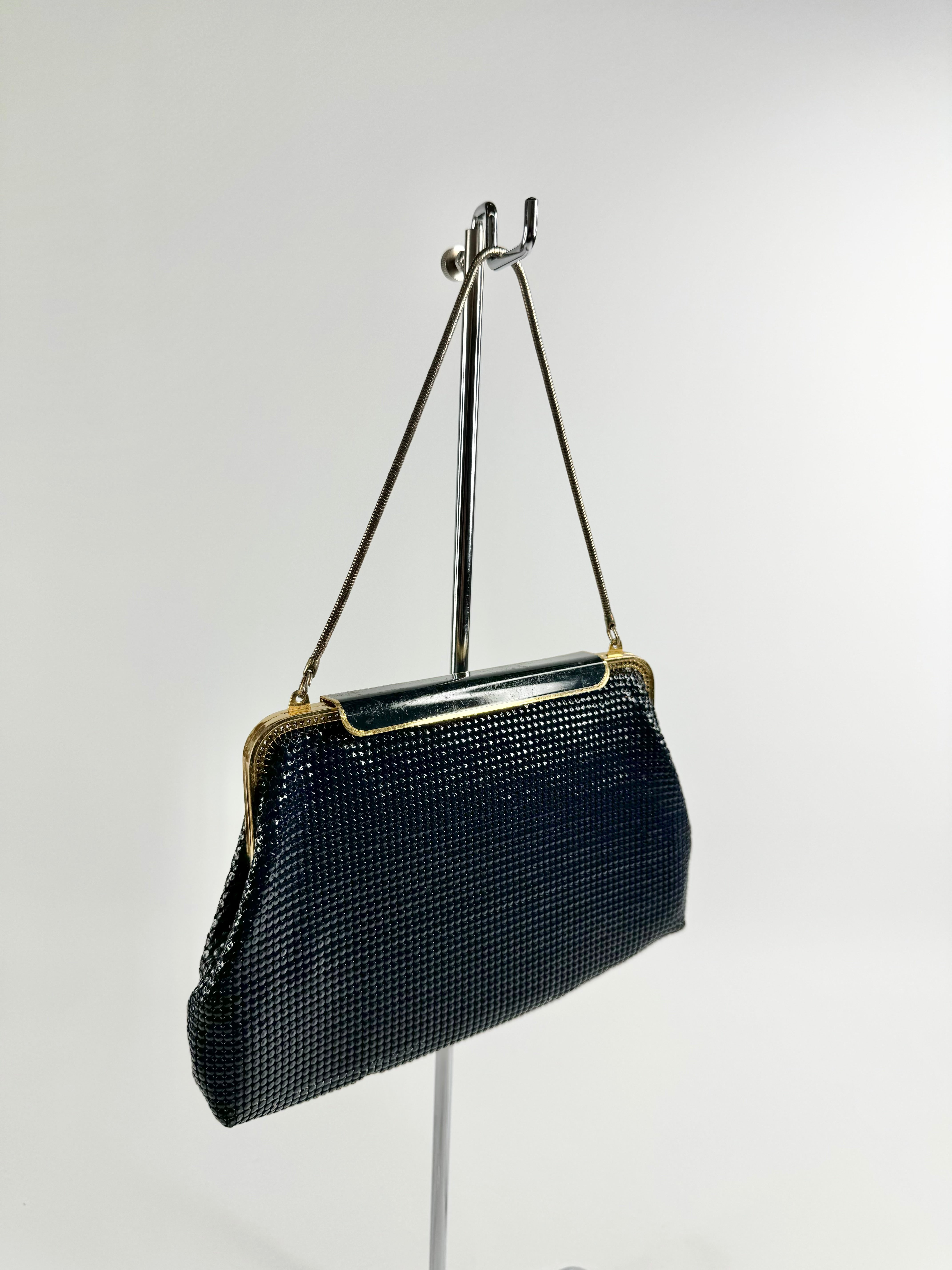 Vintage 80s Midnight Glomesh Bag