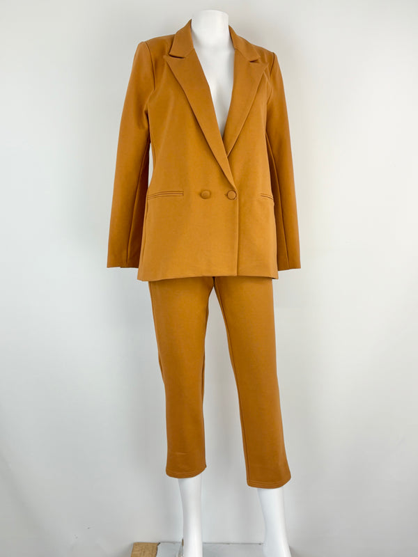 Cazinc the Label Toffee Brown Chester Blazer & Ida Pant Set - AU6/8