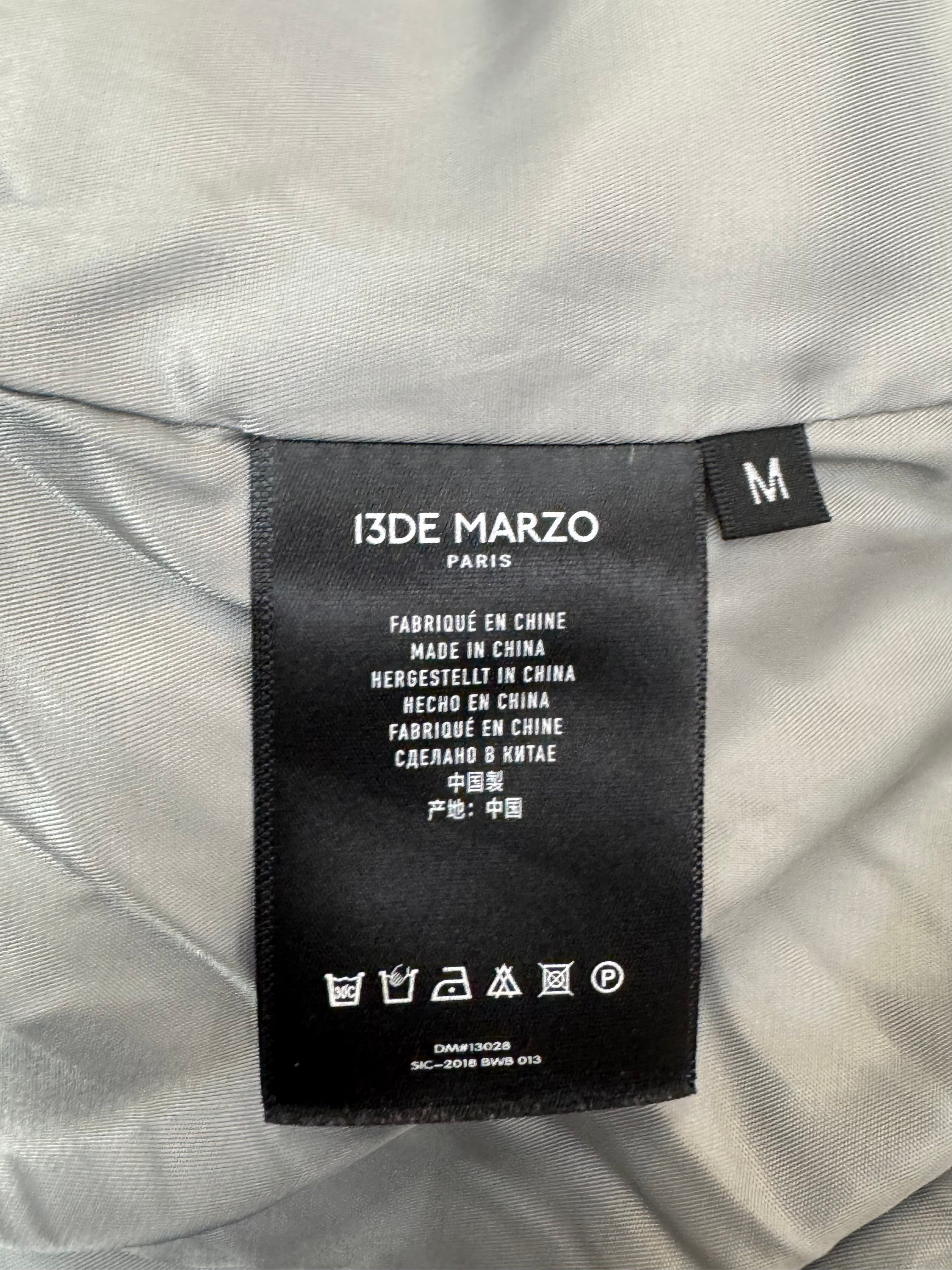 13DE MARZO Silver Reflective Puffer Jacket - AU10