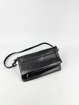 Status Anxiety Black Grained Folded Leather Bag