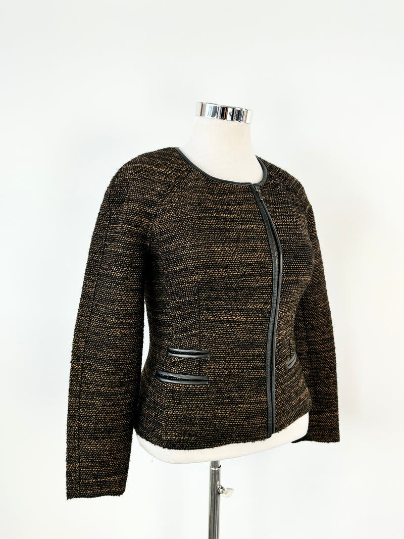 Husk Chocolate Honey Tweed Blazer - AU12