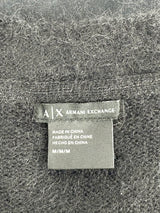Armani Exchange Black Wool & Mohair Blend Sweater - AU10