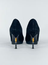 Gucci Black Suede 'Malaga' Pumps - EU41