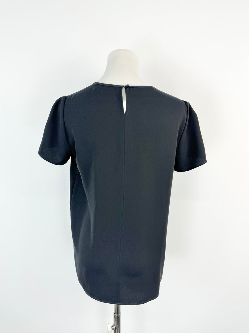 Vintage Anne Valerie Hash Pour Cartier Black Top - AU8
