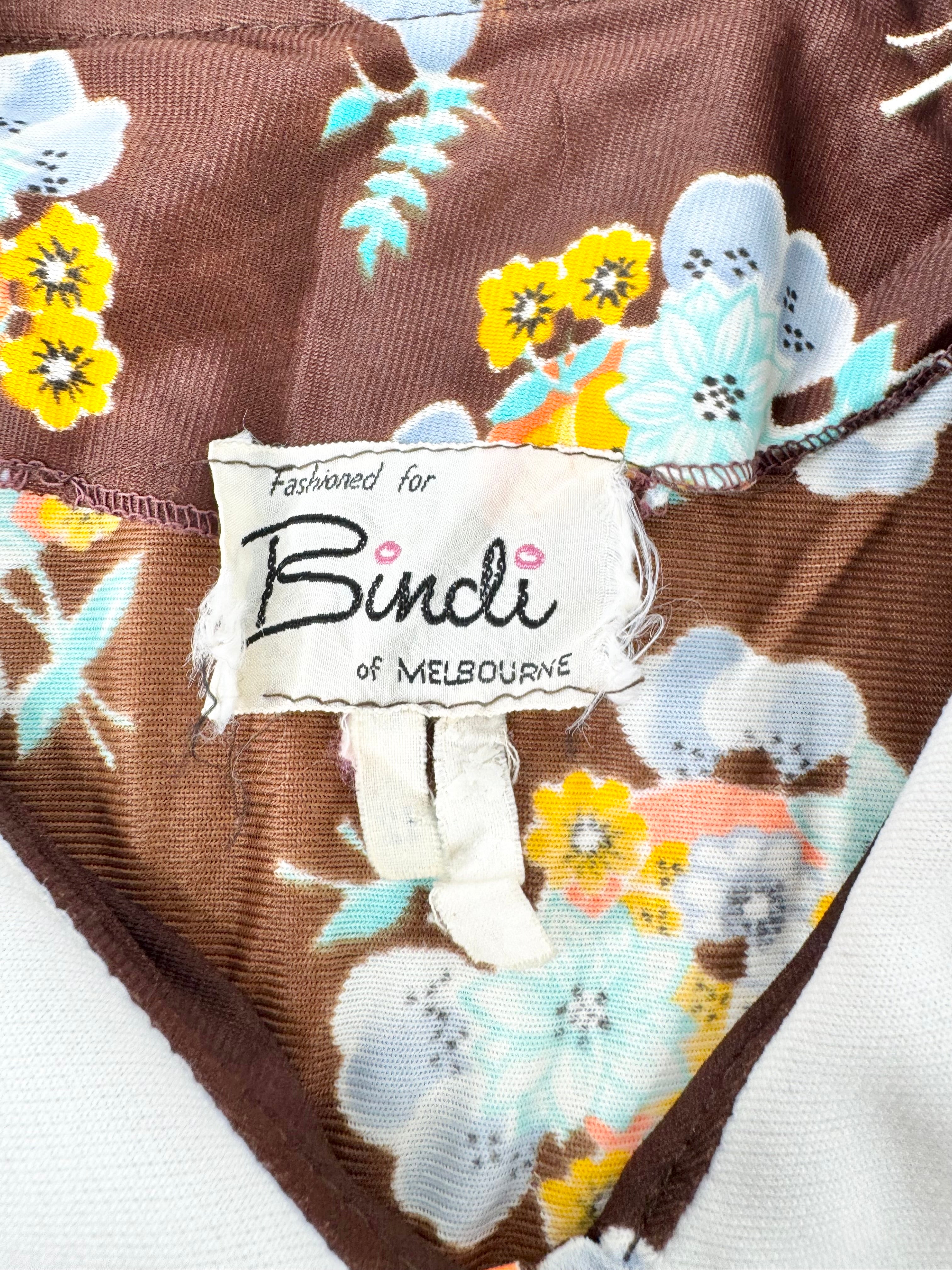 MFW Vintage Retro Patterned Peter Pan Collar Top - AU6/8