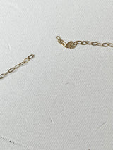 9K Gold Link Chain & Elephant Pendant Necklace
