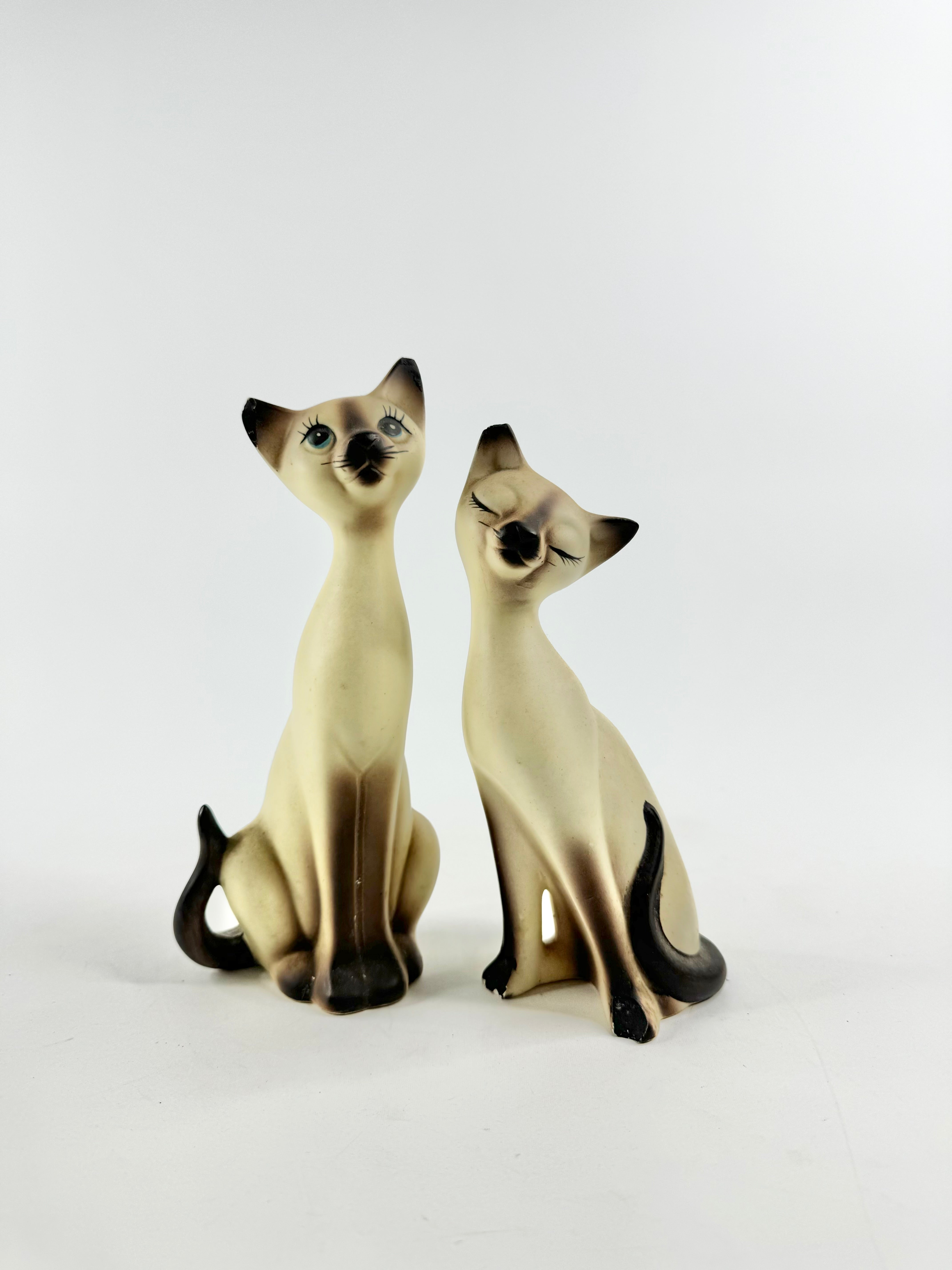 Mid Century Japanese Siamese Cat Salt & Pepper Shakers