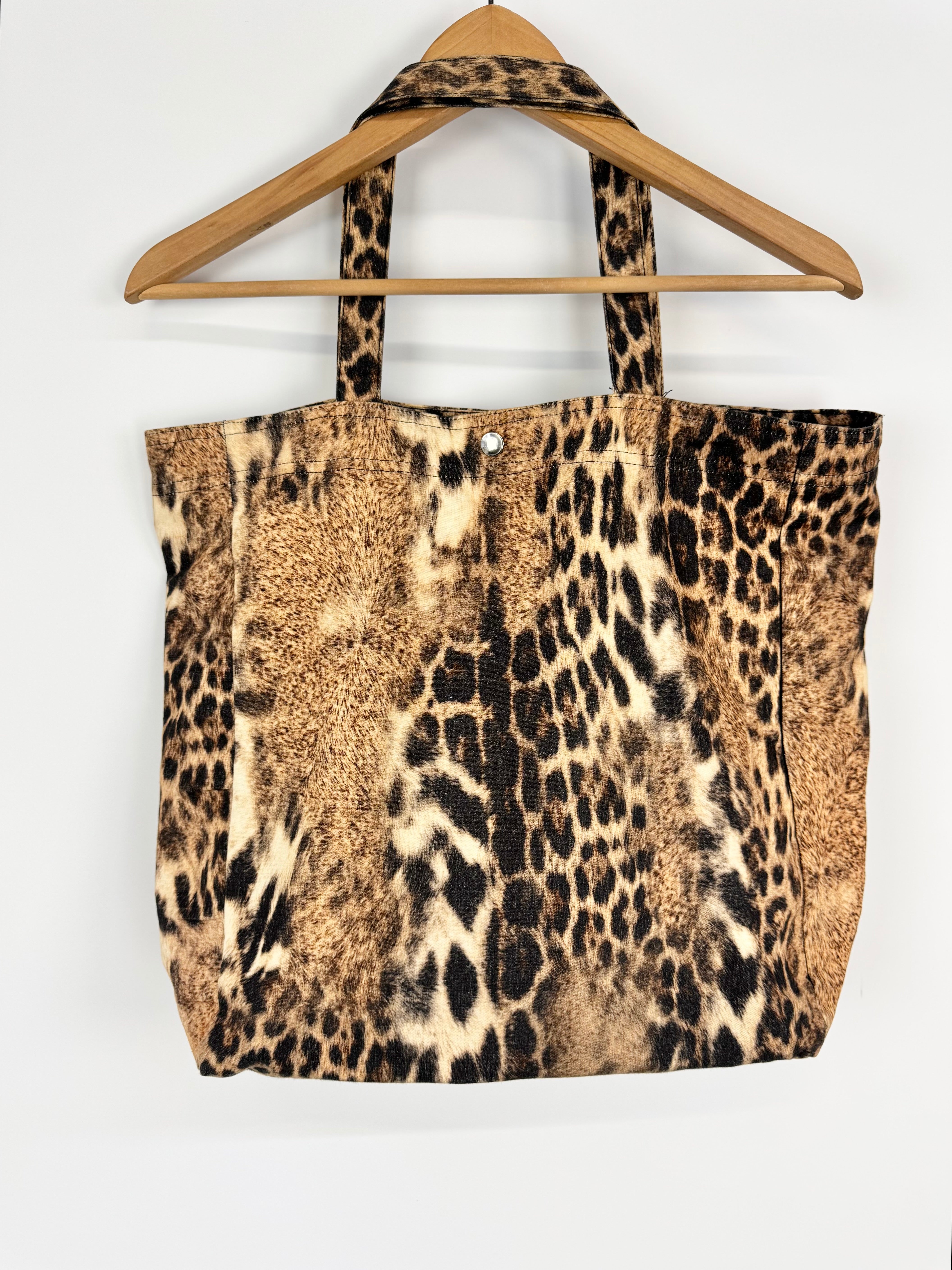 Zimmermann Canvas Leopard Print Pattern Tote Bag