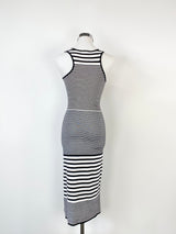 Zulu & Zephyr Black & White Stripe Tank Dress - AU8