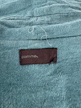 Comma Dark Teal Linen & Cotton Waterfall Cardigan