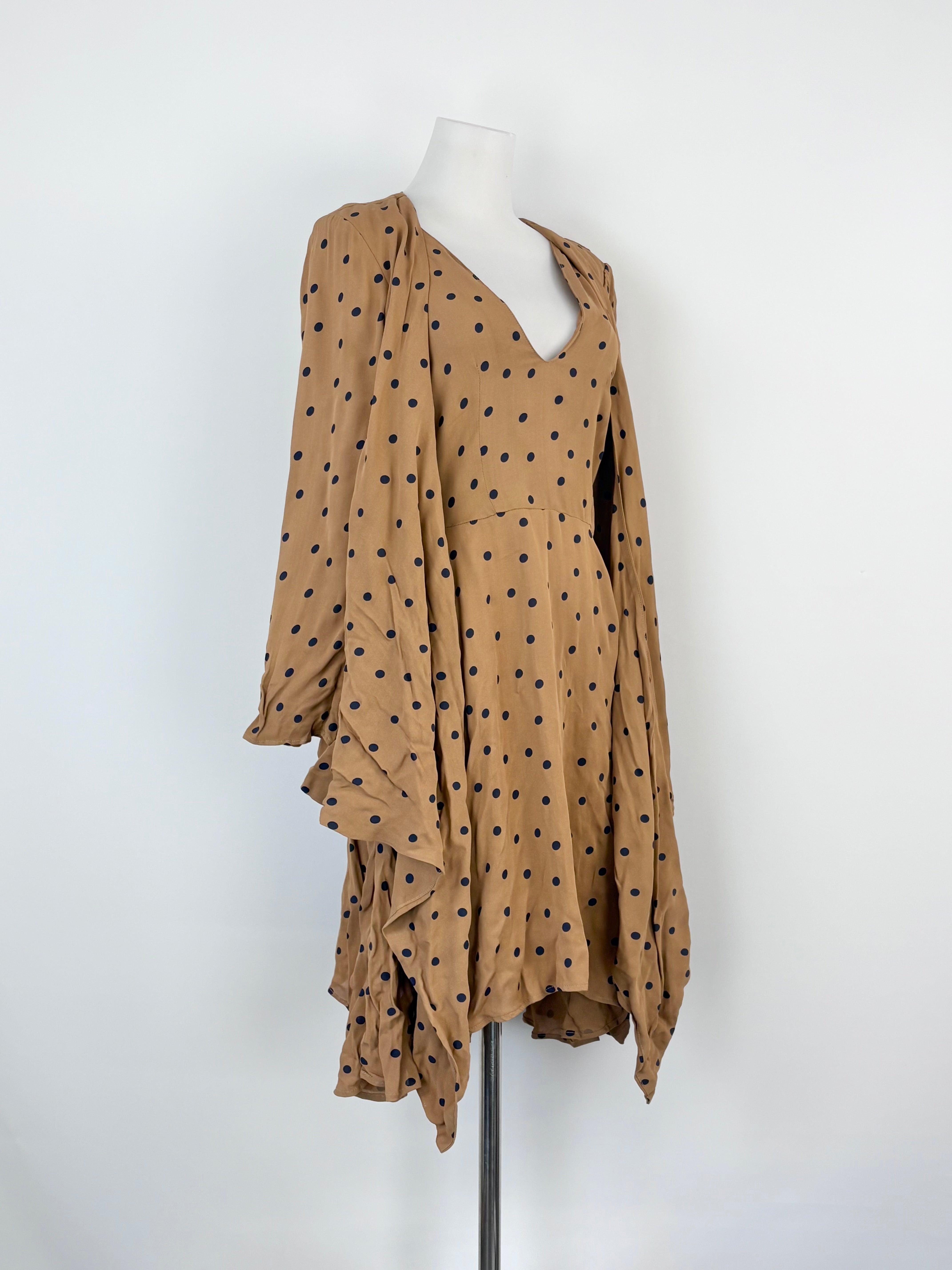 Paper London Macchiato Polka Dot Mini Dress - AU10