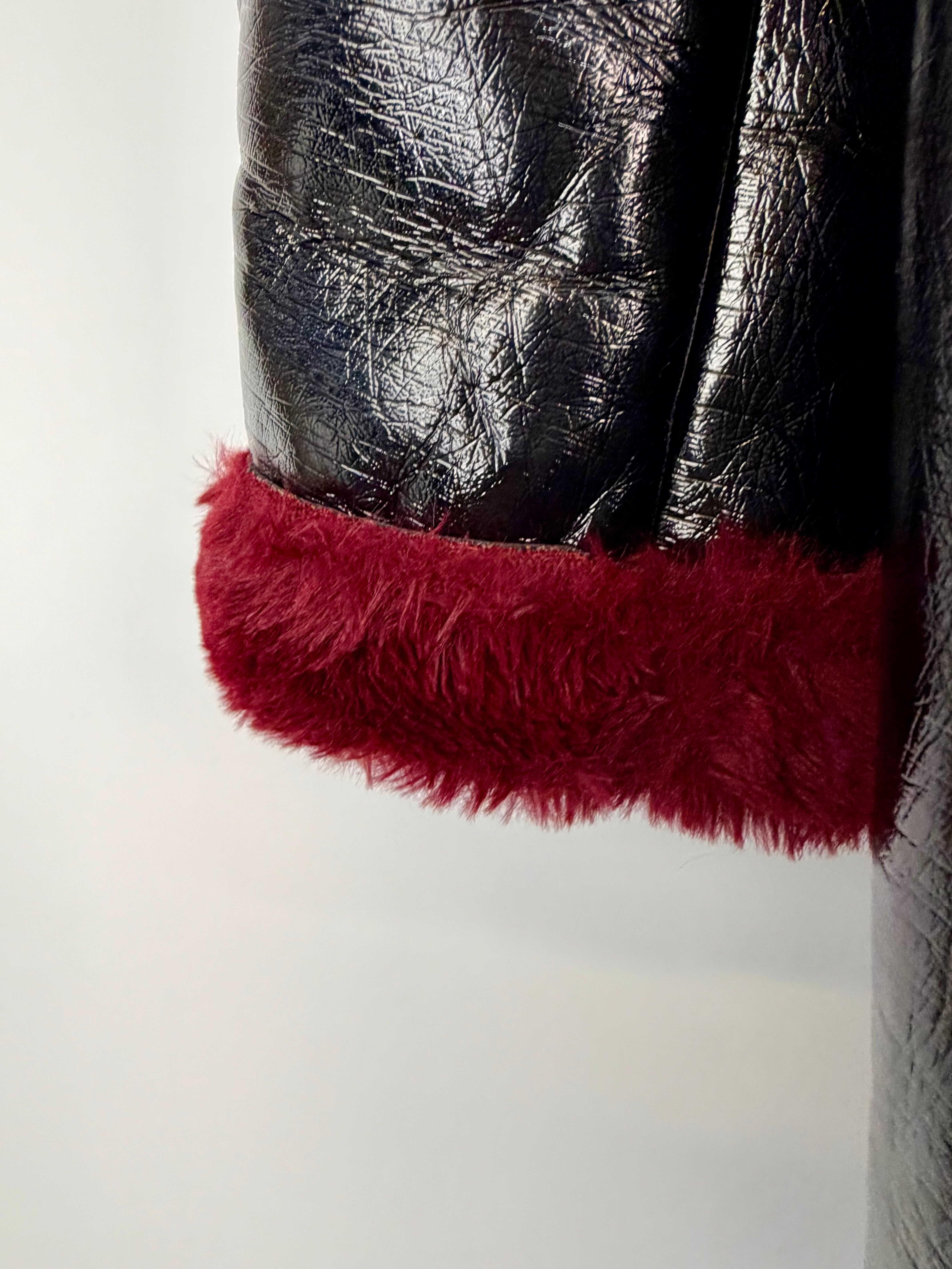 Badgley Mischka 'Peggy' Faux Shearling Coat - AU18