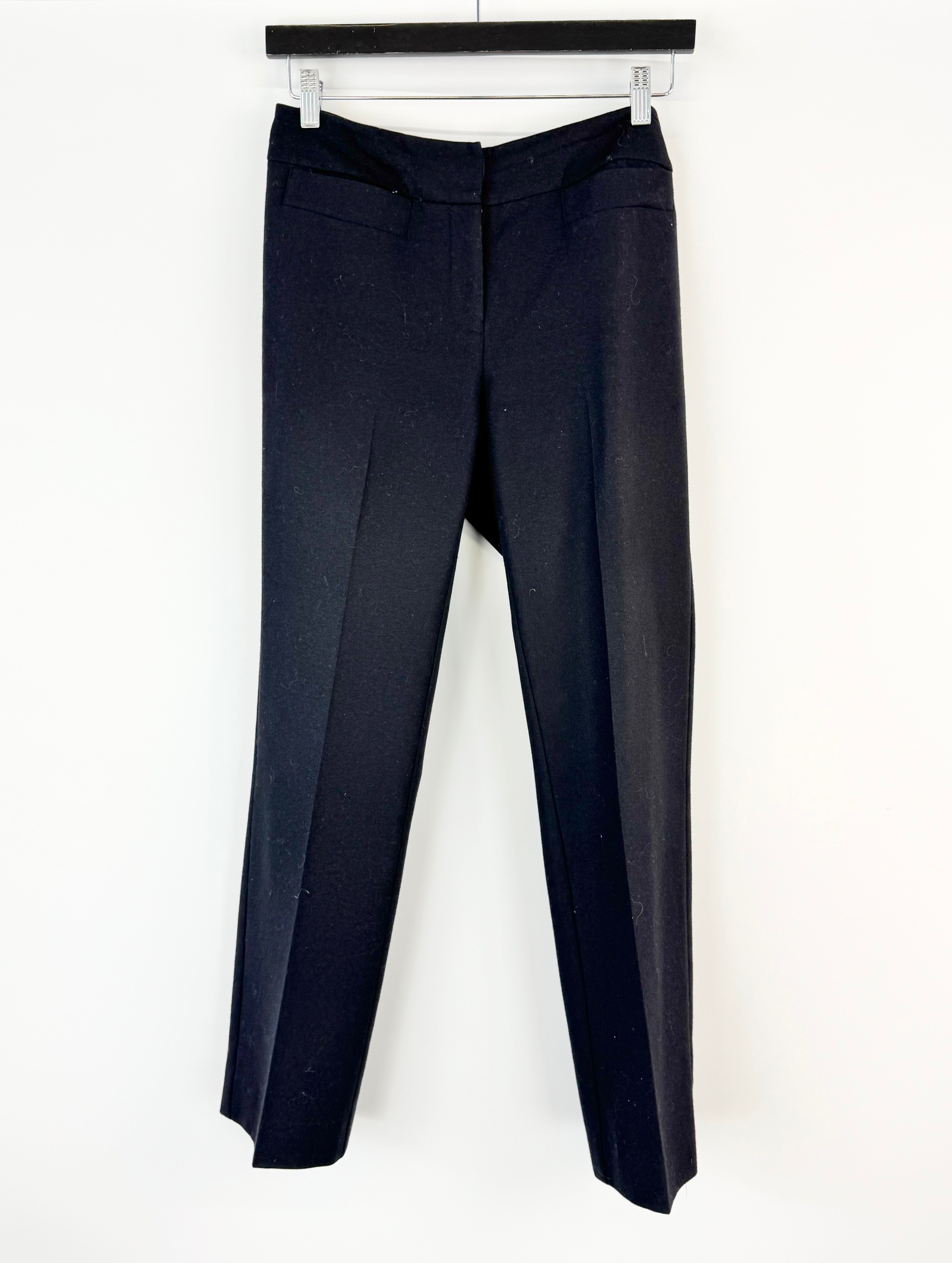 Anna Thomas Black Wool Blend Slacks - AU8