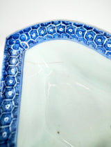 Antique Rectangular Shaped Cobalt Blue Dish