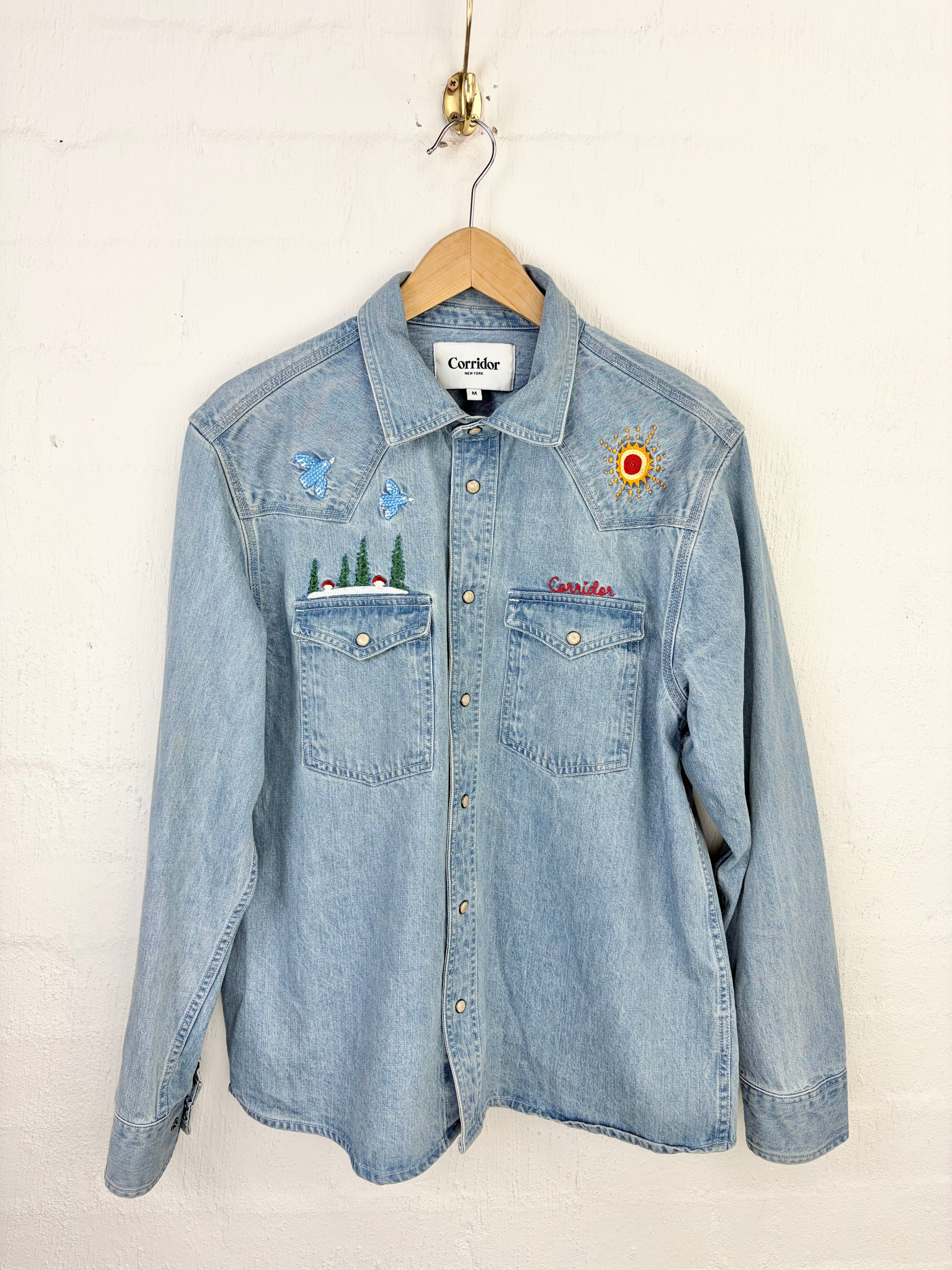 Corridor 'Mountain Embroidery' Western Shirt - M