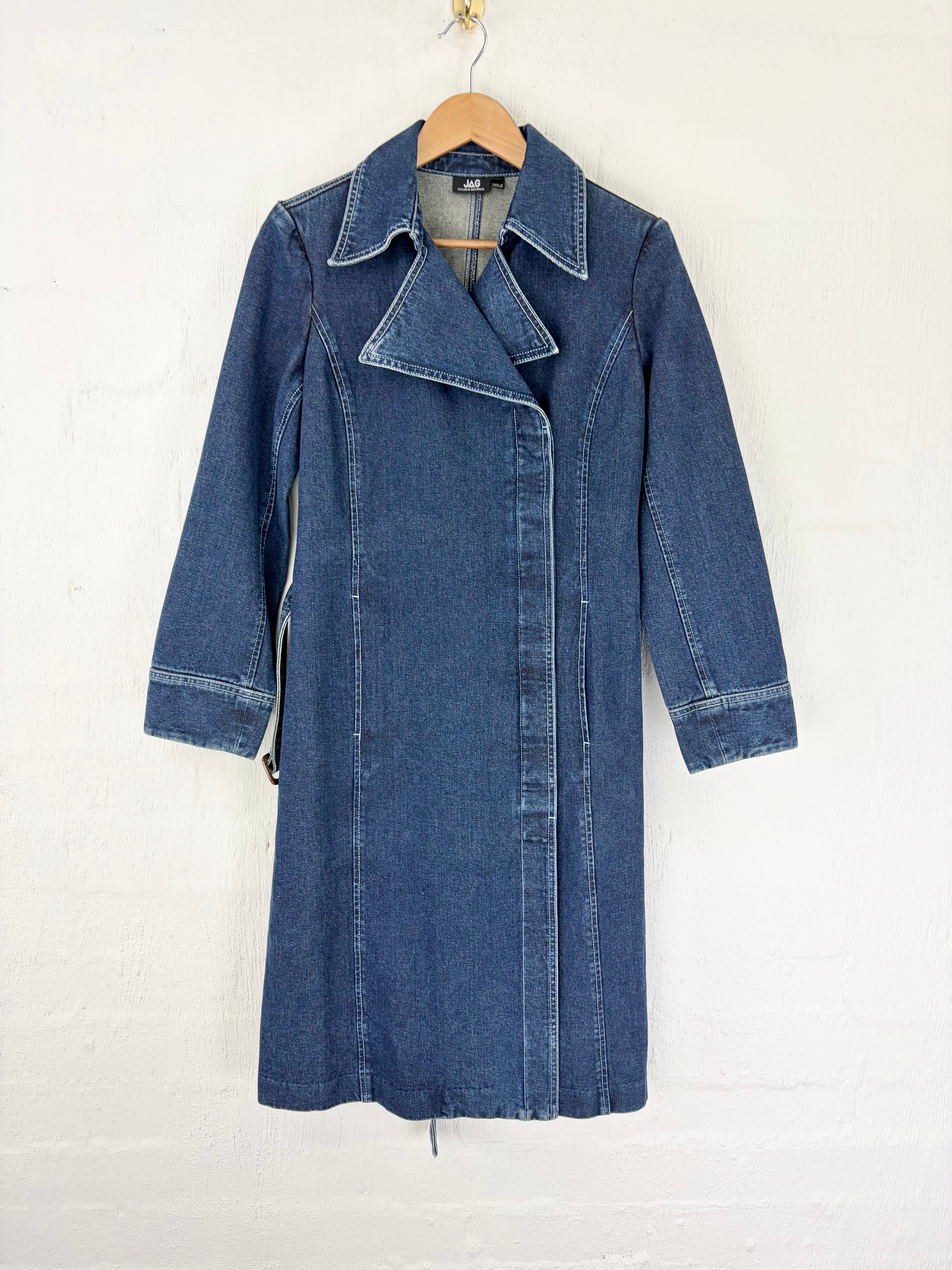Jag Blue Denim Belted Coat - AU10
