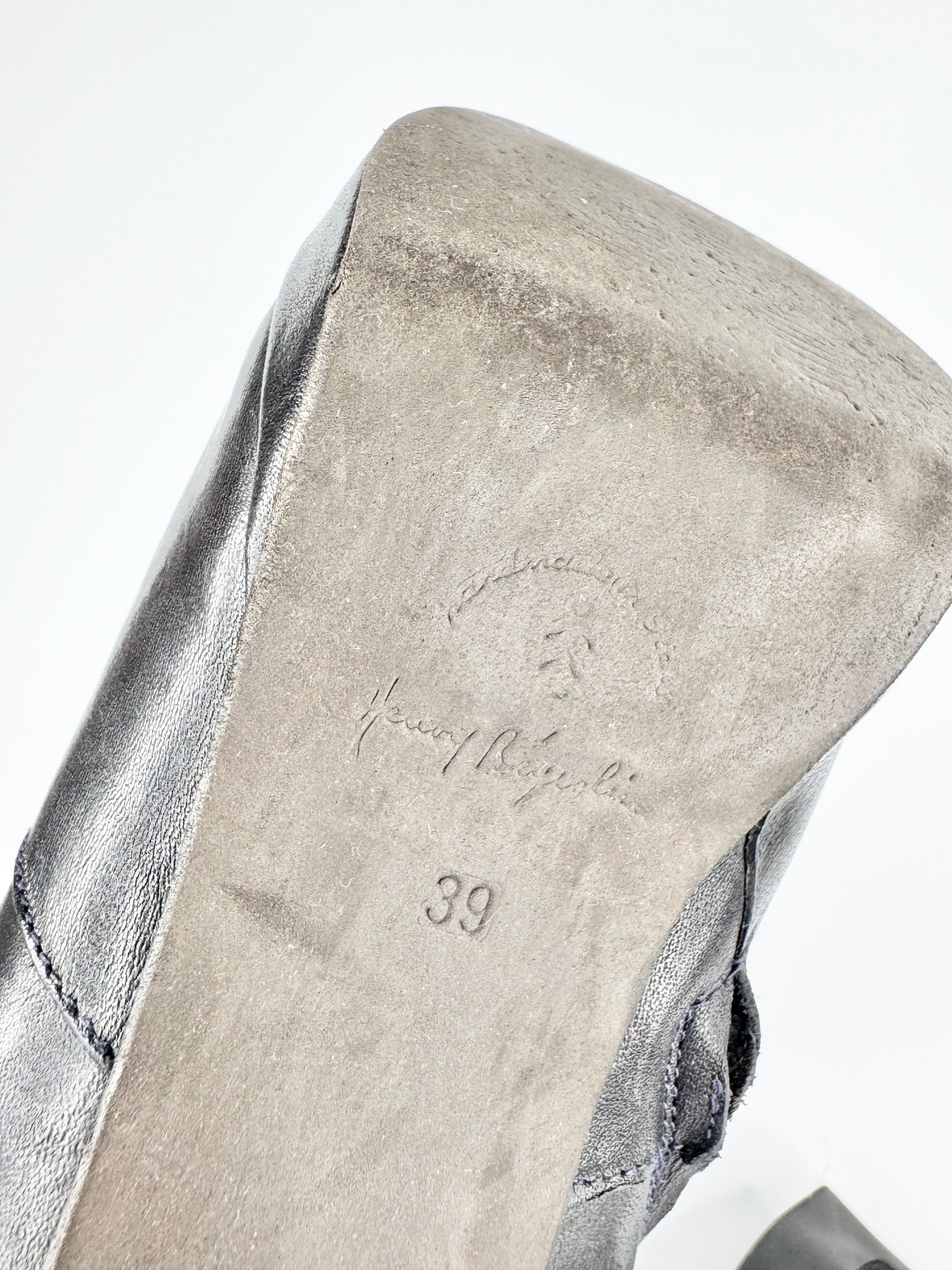 Henry Beguelin Black Knee High Heeled Boots - EU39