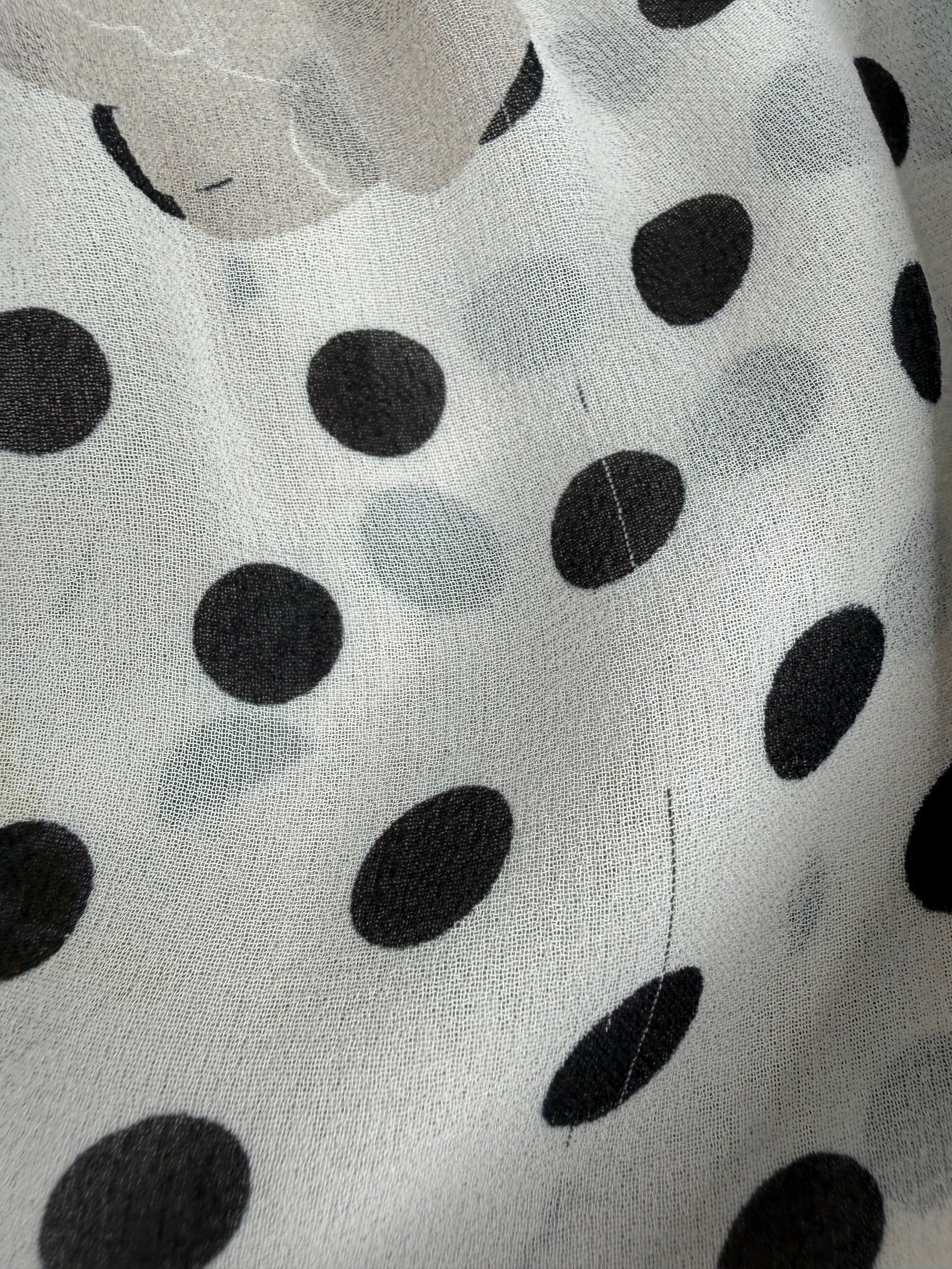 Lee Mathews Floral Polka Dot Peasant Top - AU6