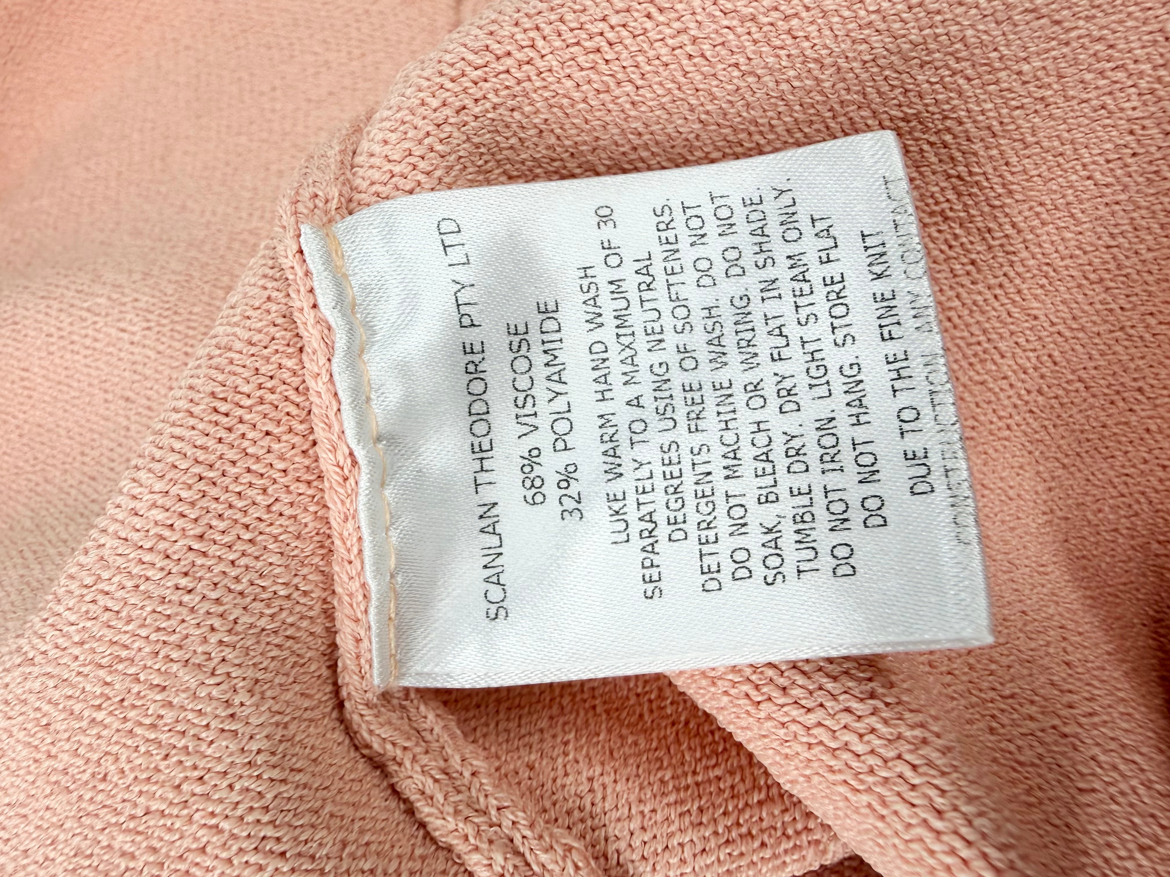 Scanlan Theodore Pink Stretchy Singlet - AU8/10