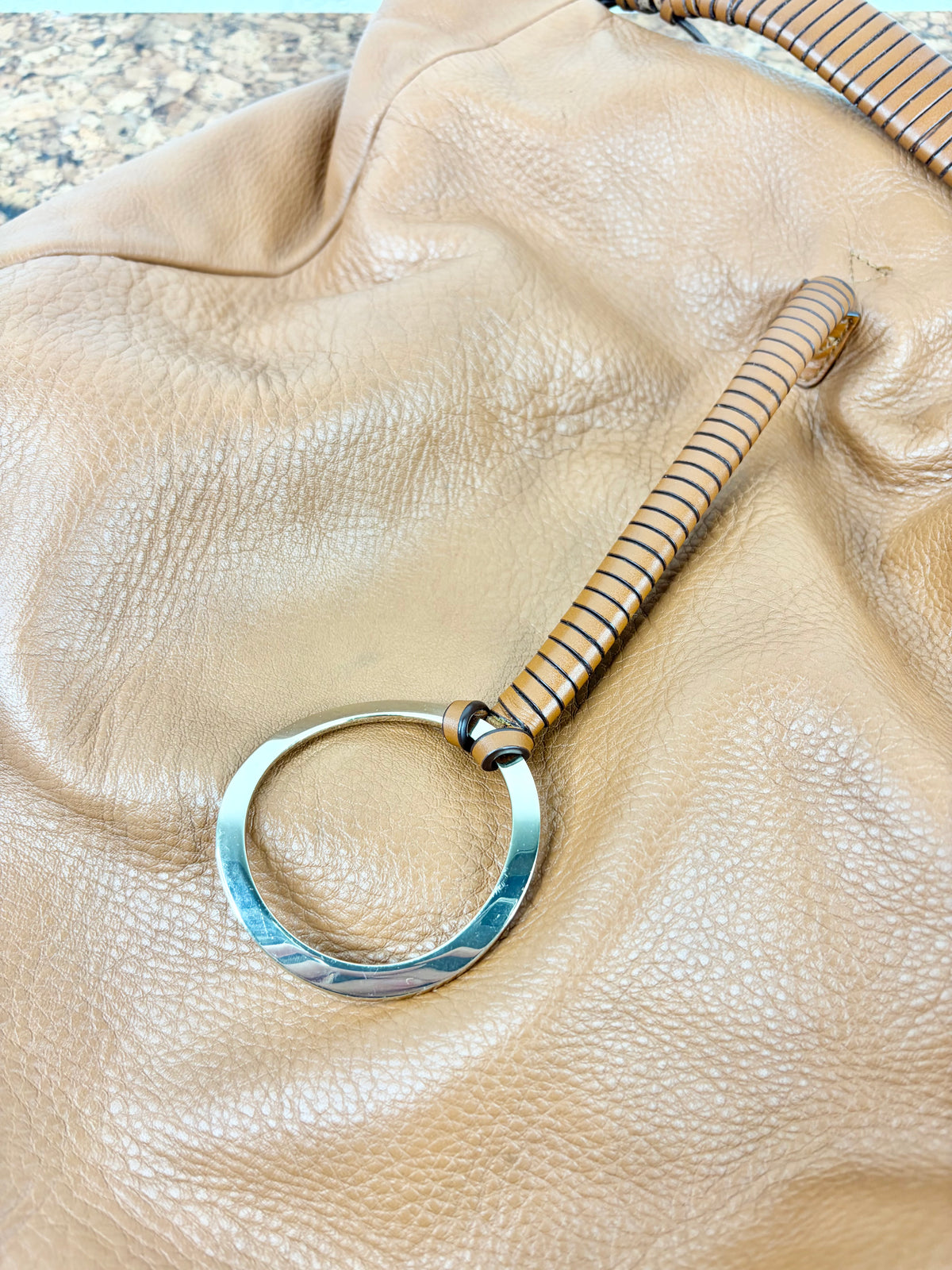 Halston Heritage Slouchy Tan Shoulder Bag
